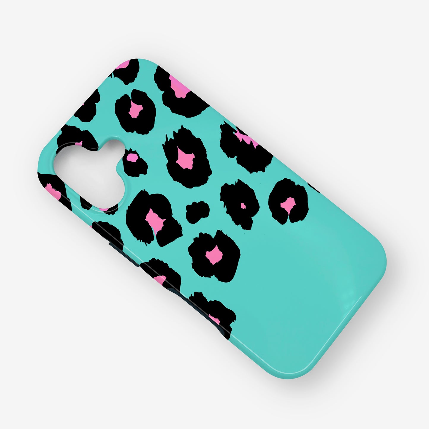 Bold Blue Pink Custom Leopard Print Case Phone Case