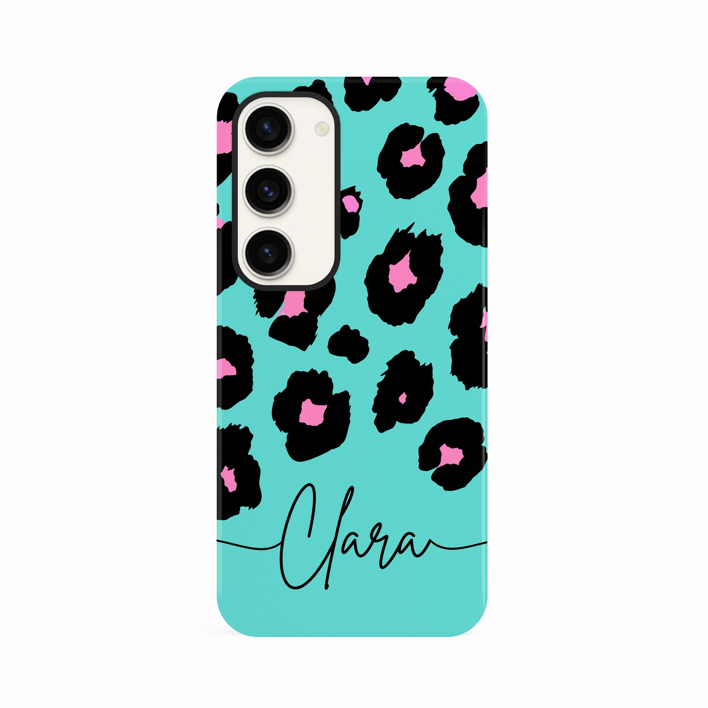 Bold Blue Pink Custom Leopard Print Case Phone Case