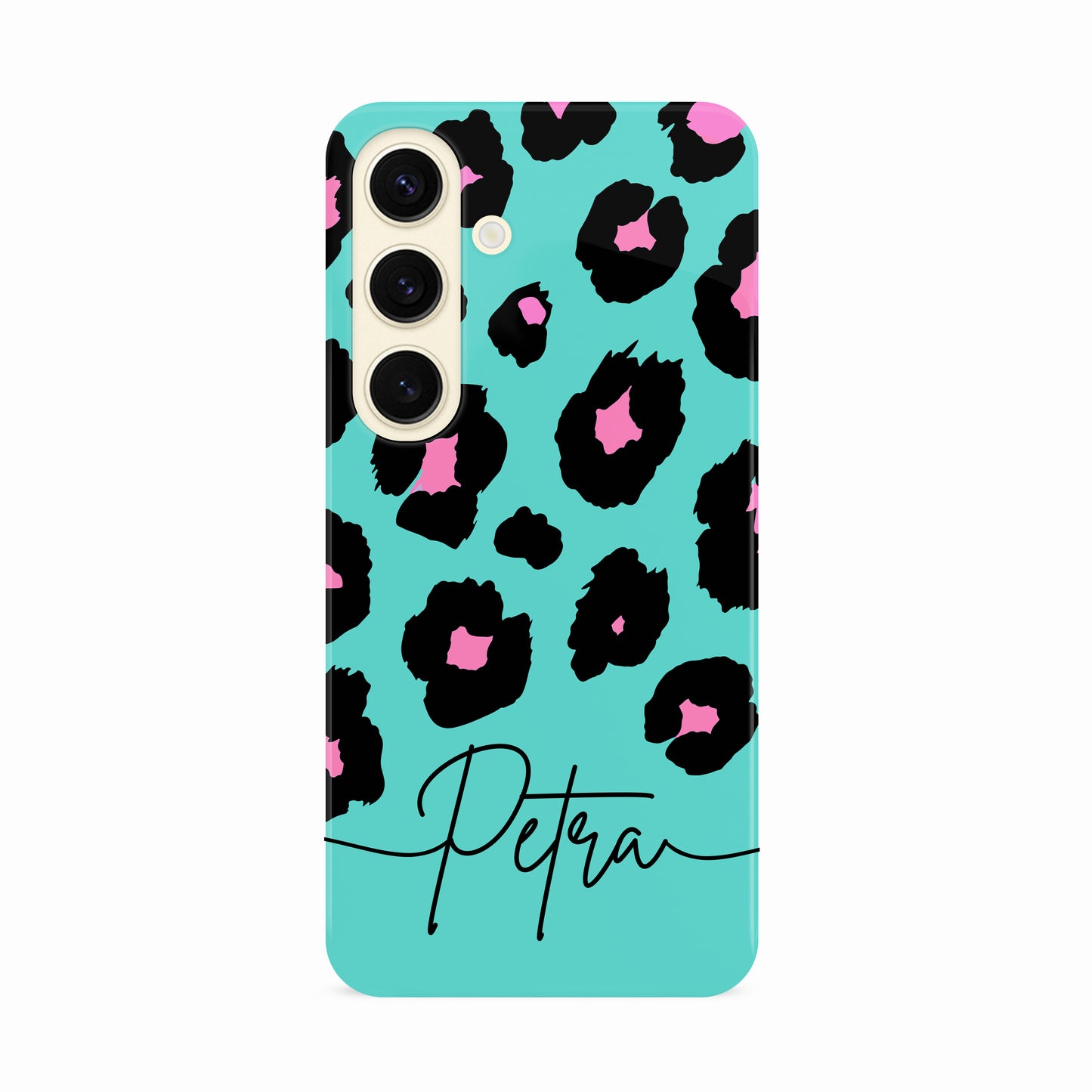 Bold Blue Pink Custom Leopard Print Case Phone Case