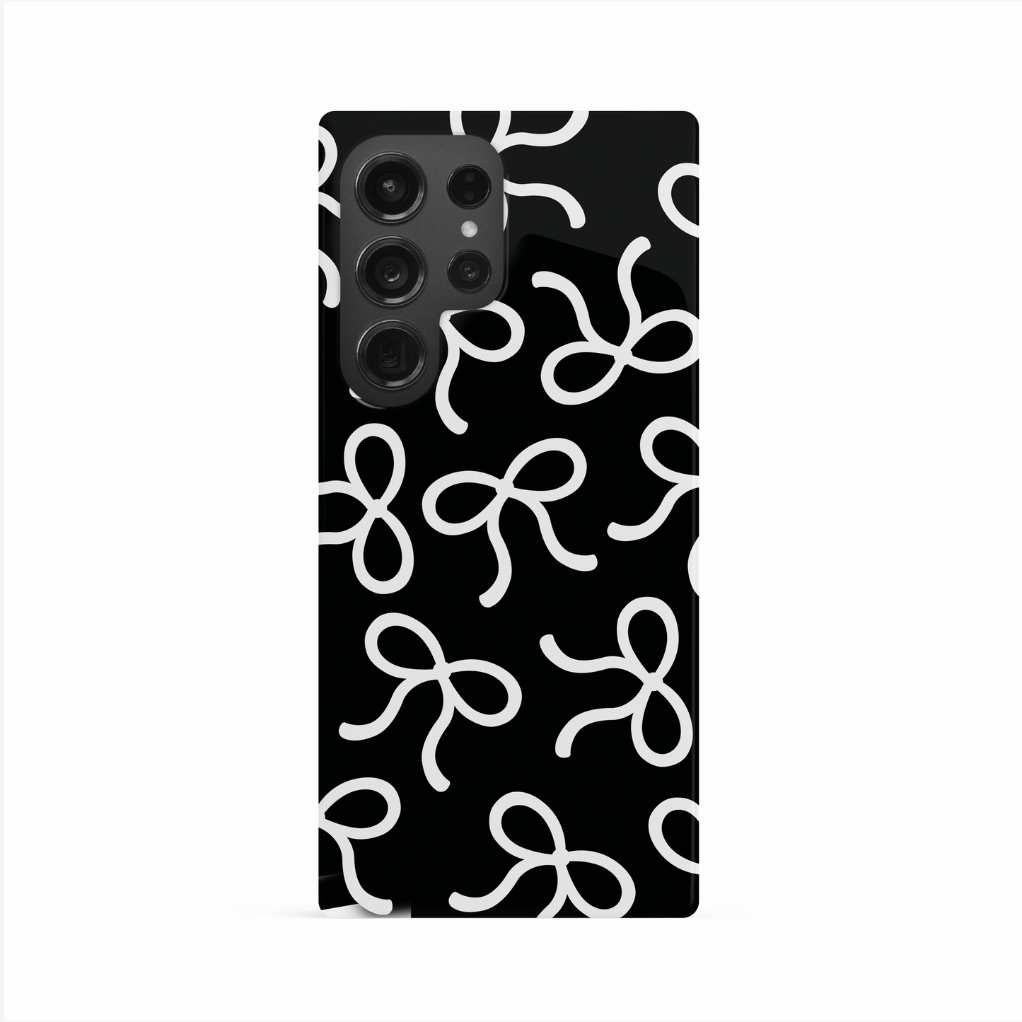 Black & White Bow Pattern Case Phone Case