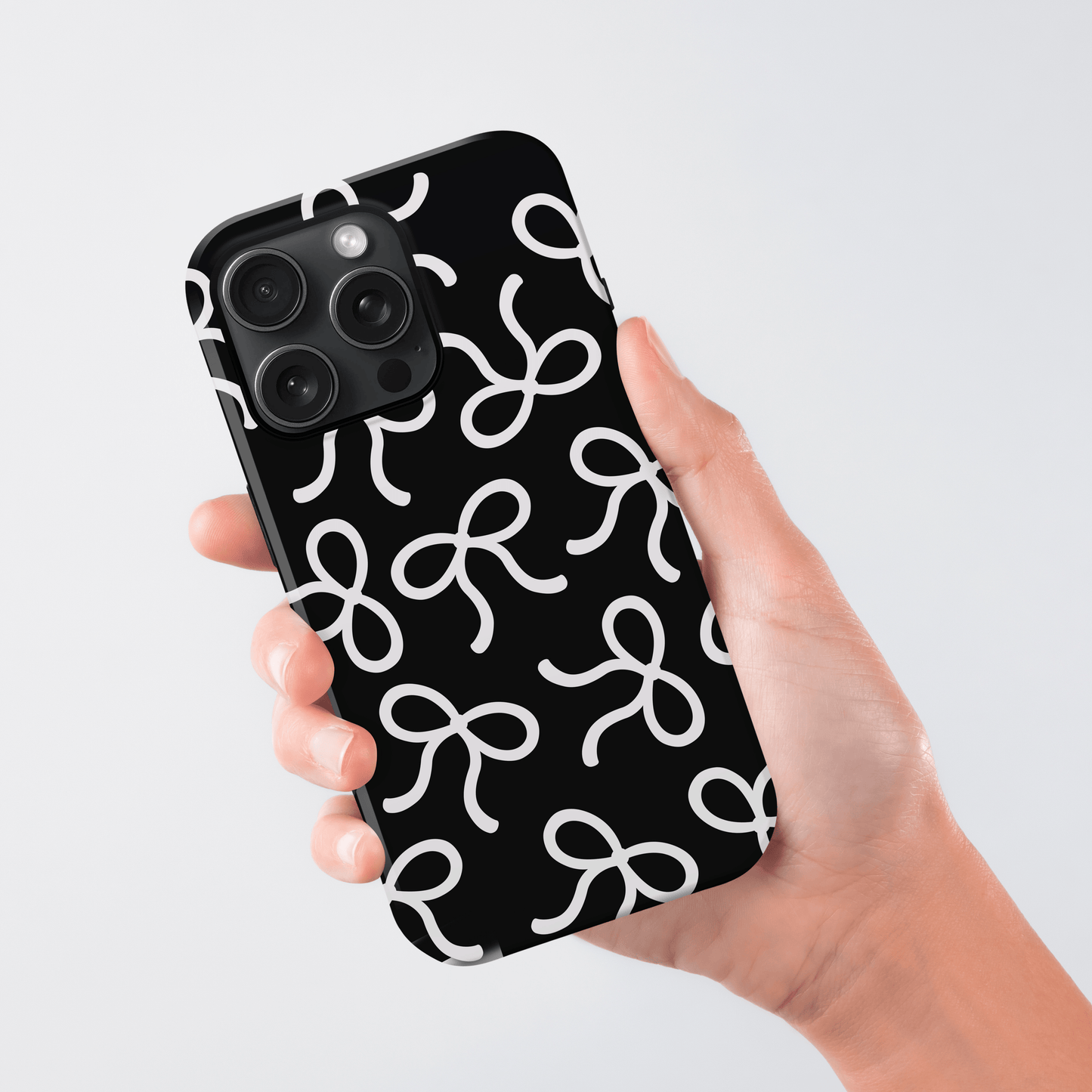 Black & White Bow Pattern Case Phone Case