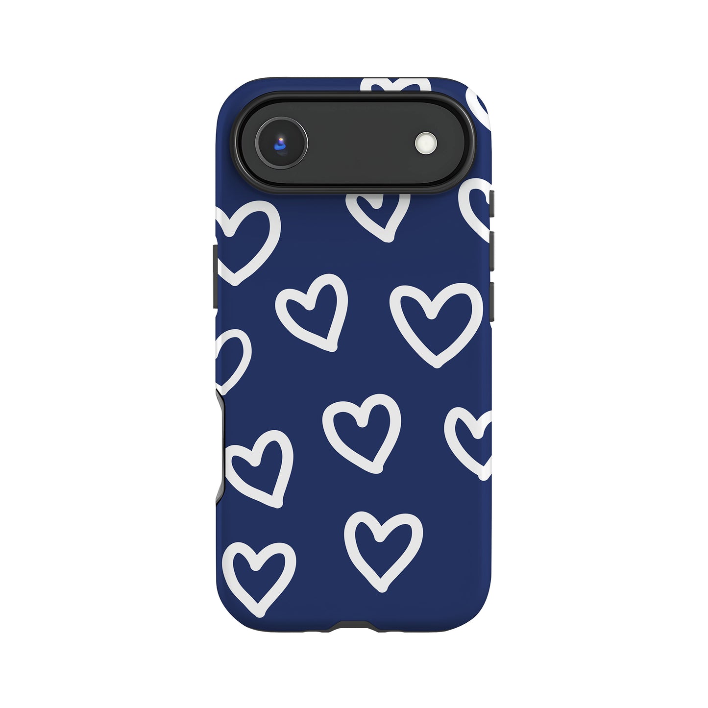 Navy Blue Heart Pattern Case Phone Case