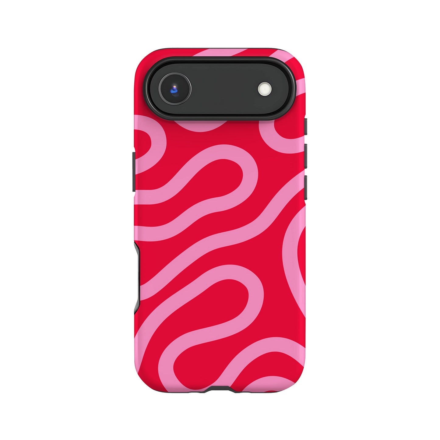 Red and Pink Wavy Lines Case iPhone 17 Air Phone Case