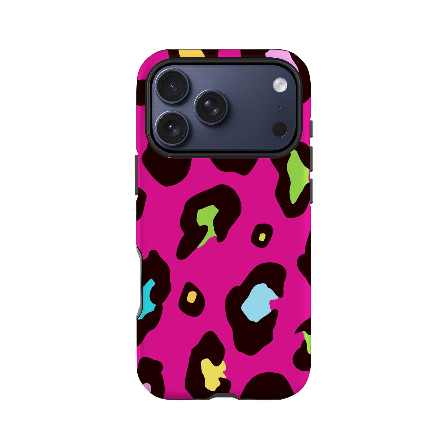 Multicolour Pink Leopard Skin Phone Case iPhone 17 Pro Phone Case