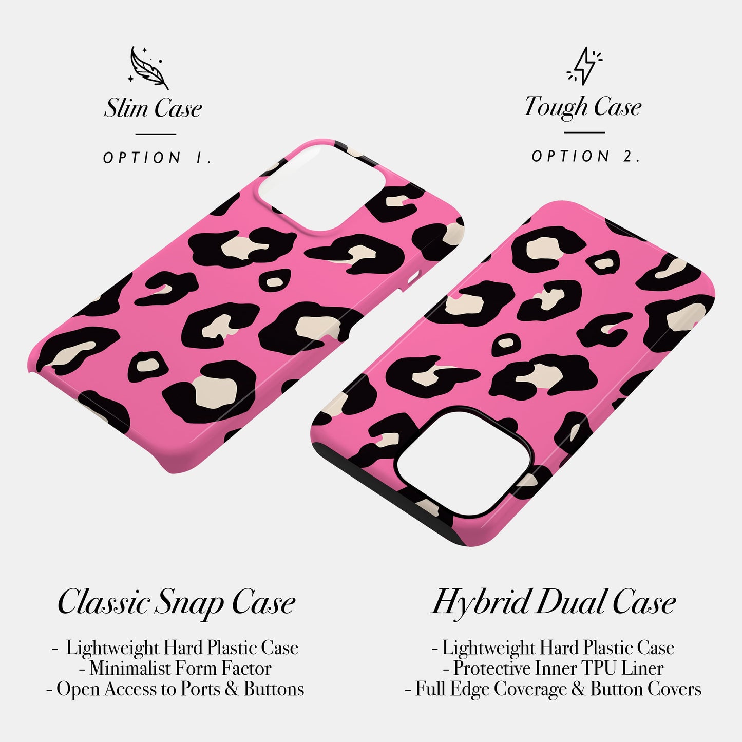 Pink Leopard Print Pattern Animal Spots Phone Case Phone Case