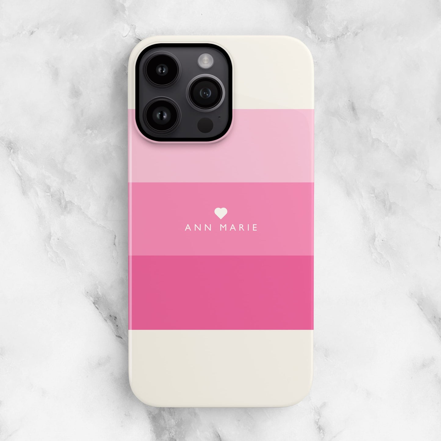 Pink Candy Stripe Custom Case Phone Case