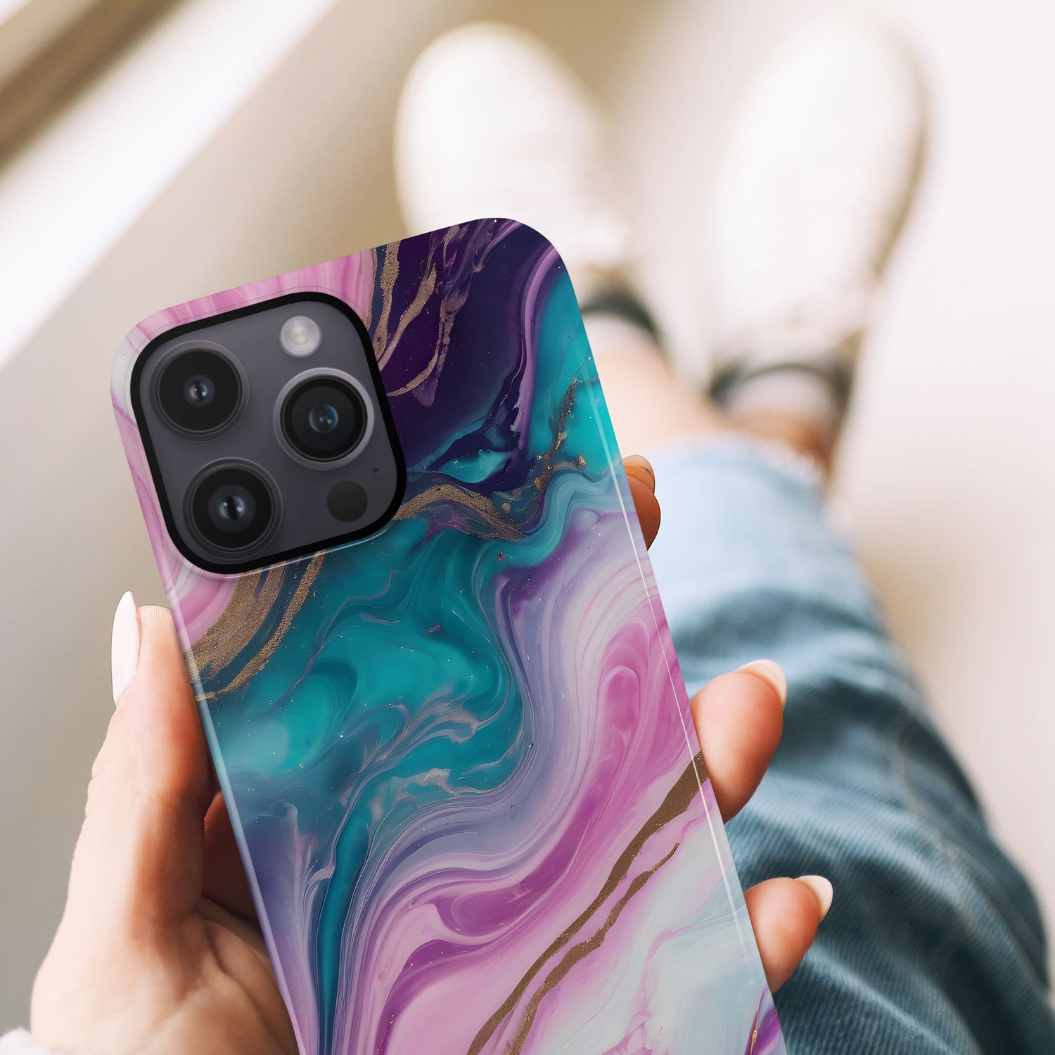Candy Swirl Marble Custom Magsafe Case Phone Case