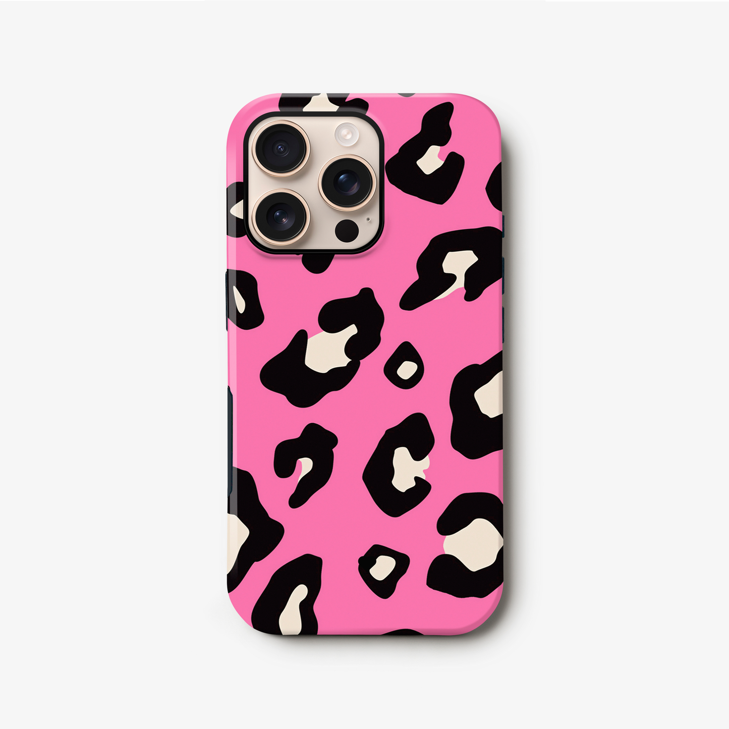 Pink Leopard Print Pattern Animal Spots Phone Case iPhone 16 Phone Case