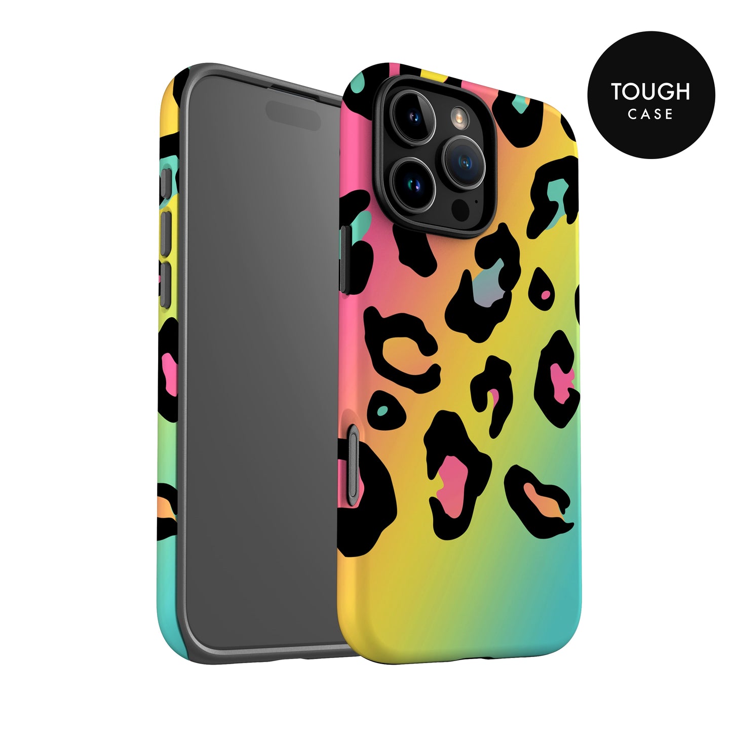 Rainbow Leopard Print Personalised Phone Case Phone Case