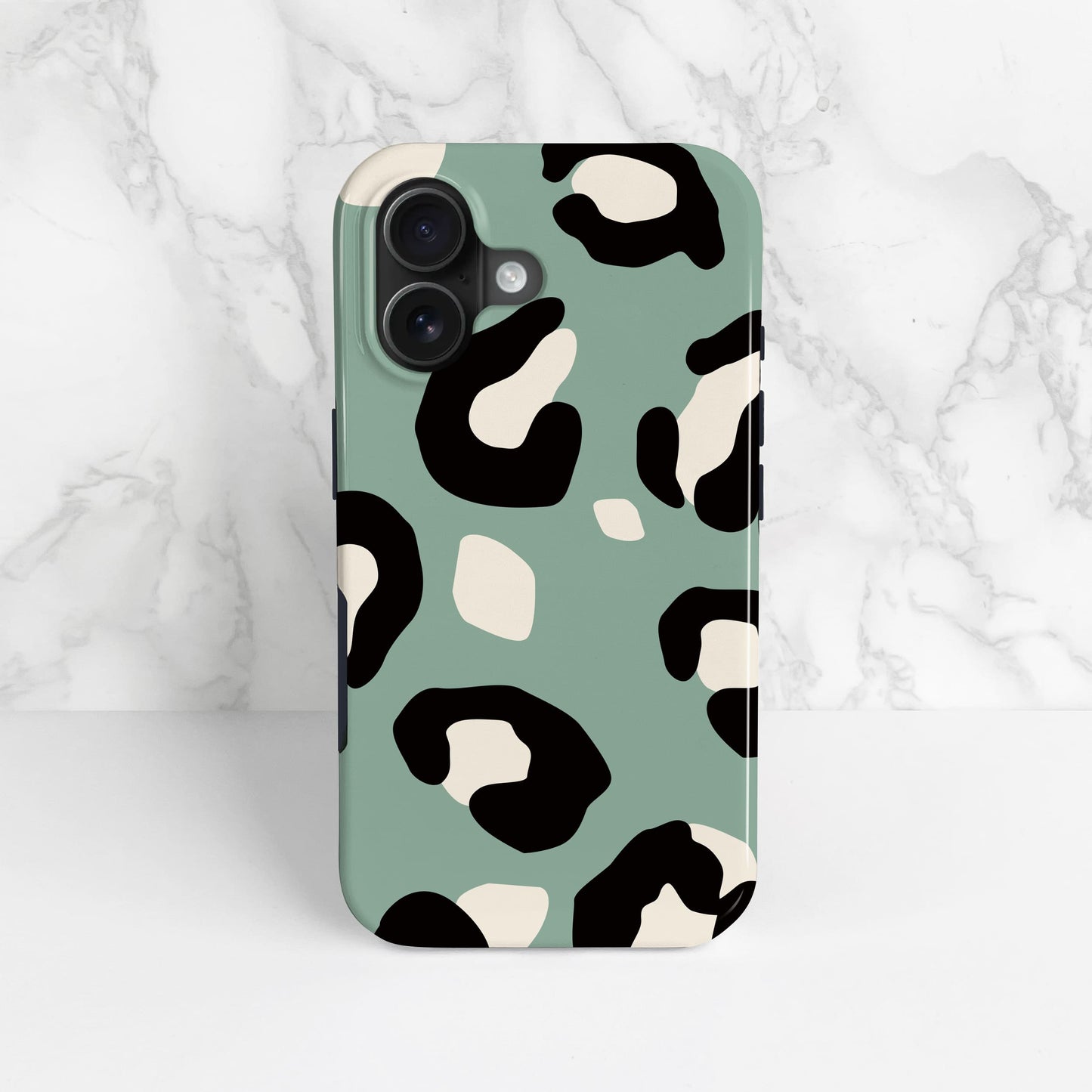 Muted Blue Leopard Print Phone Case  Phone Case