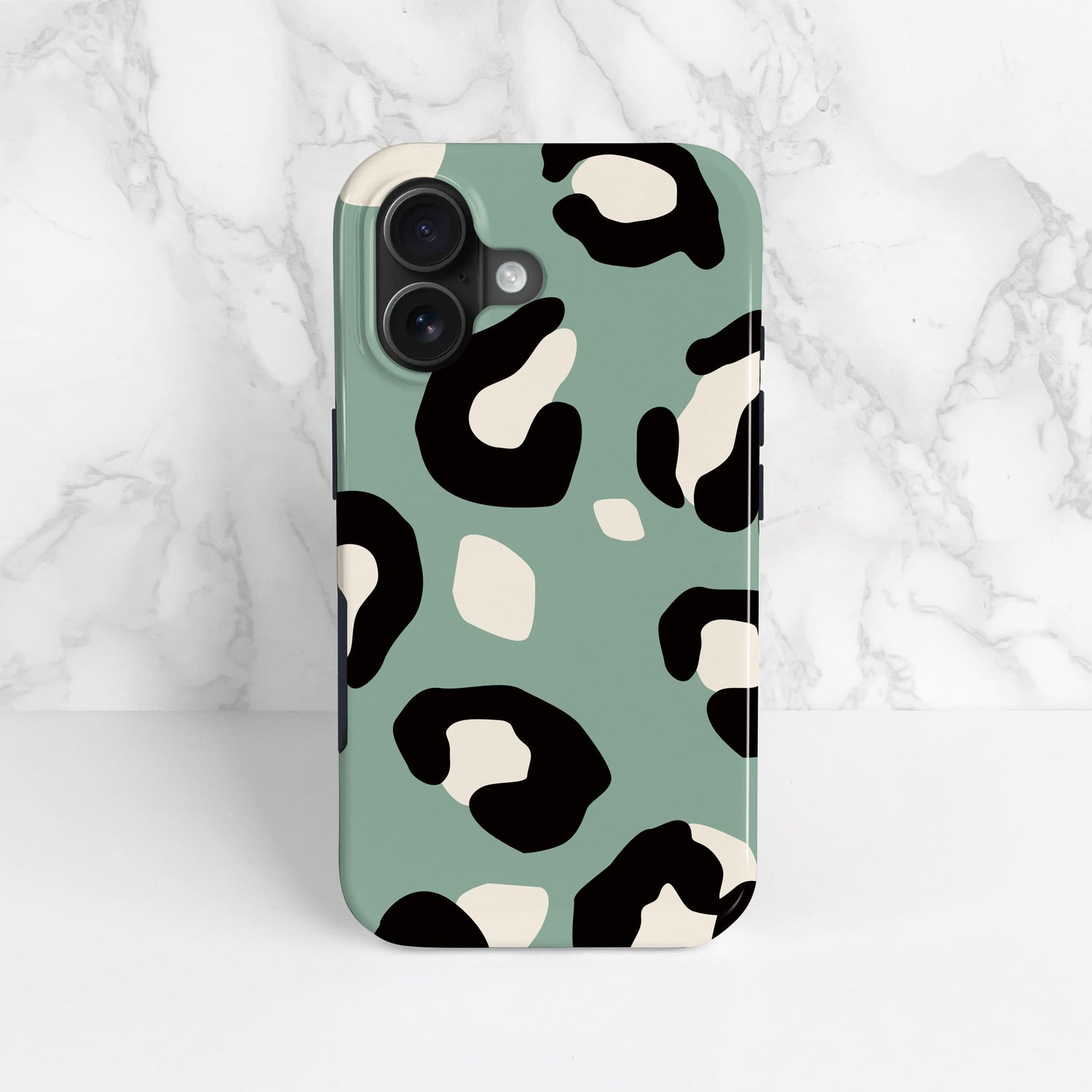 Muted Blue Leopard Print Phone Case  Phone Case
