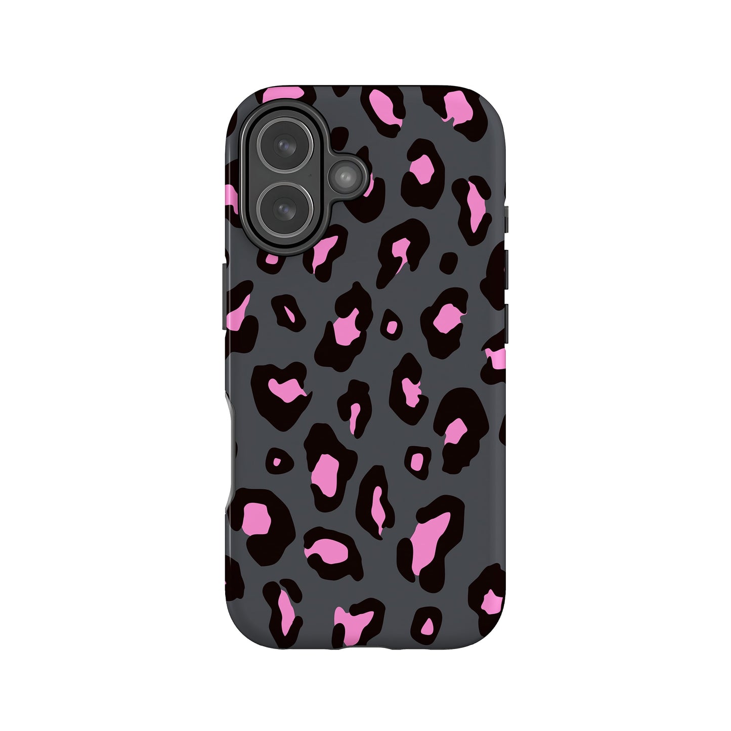 Pink Charcoal Leopard Print Case iPhone 17 Phone Case