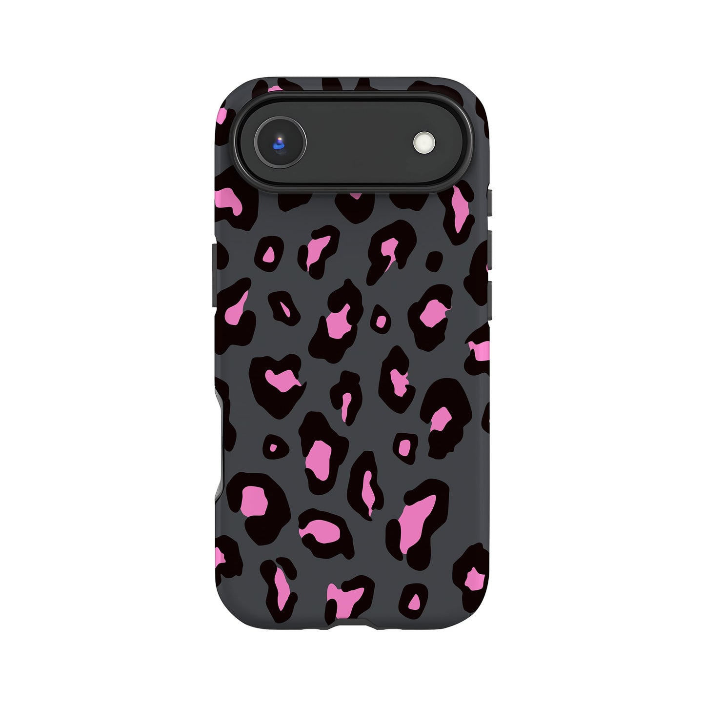 Pink Charcoal Leopard Print Case iPhone 17 Air Phone Case