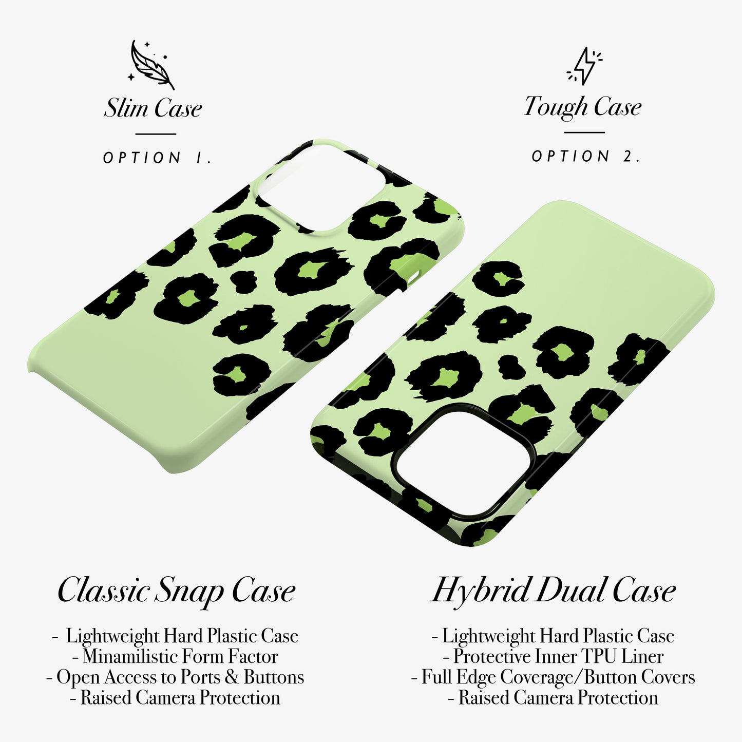 Citrus Green Custom leopard Print Case Phone Case