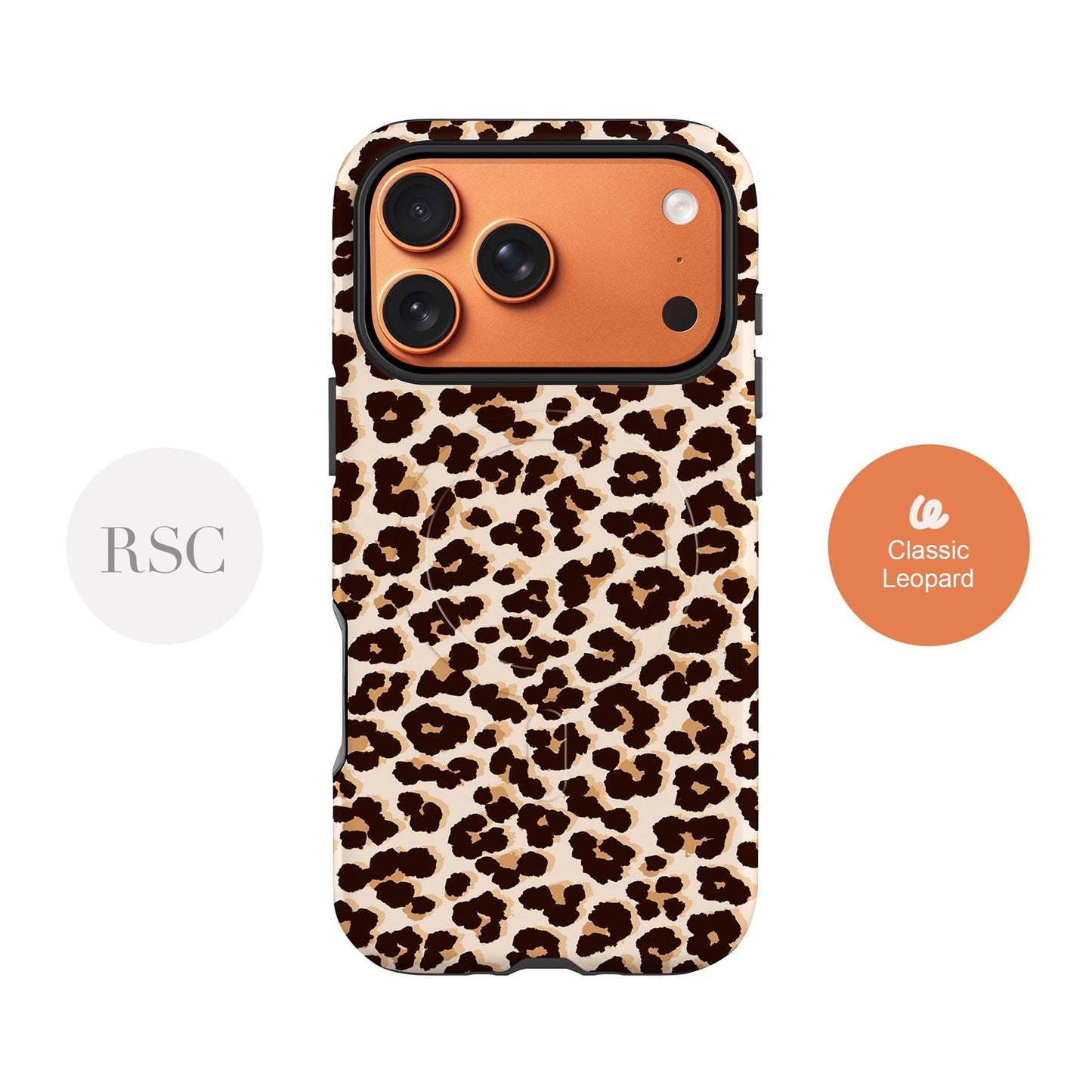 Brown Leopard Print Magsafe Case