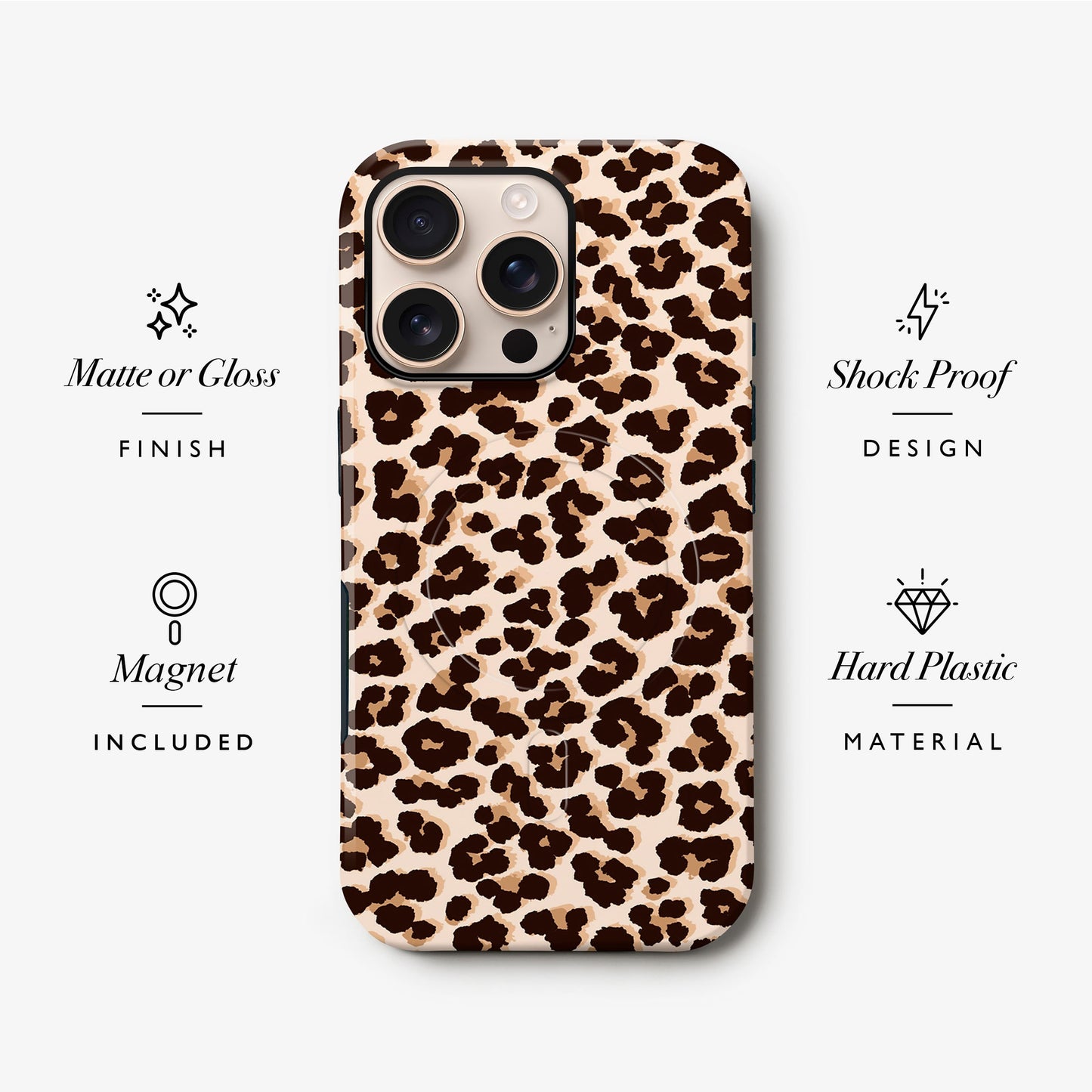 Brown Leopard Print Magsafe Case