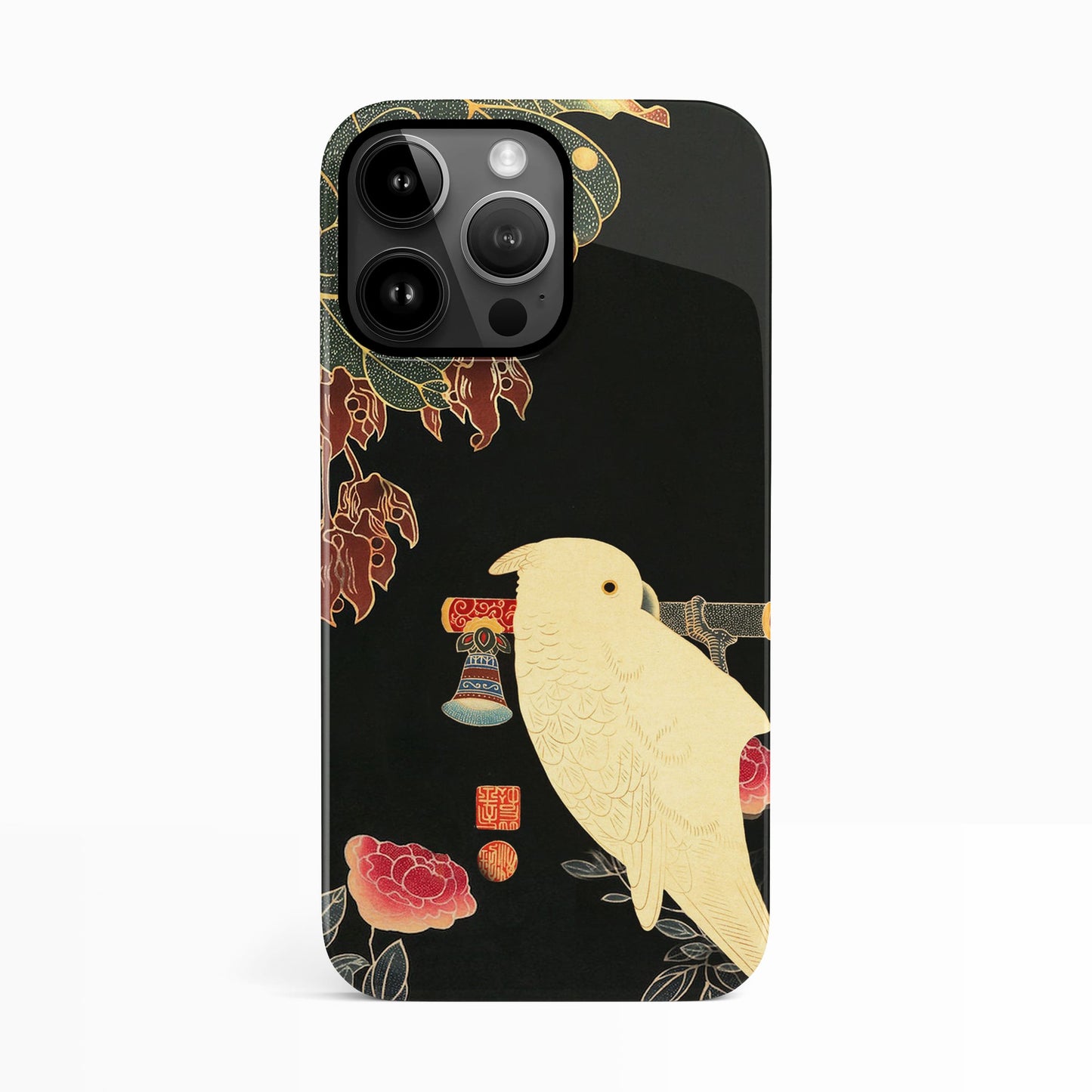 Cockatoo Vintage Bird Print Case iPhone 16 Phone Case