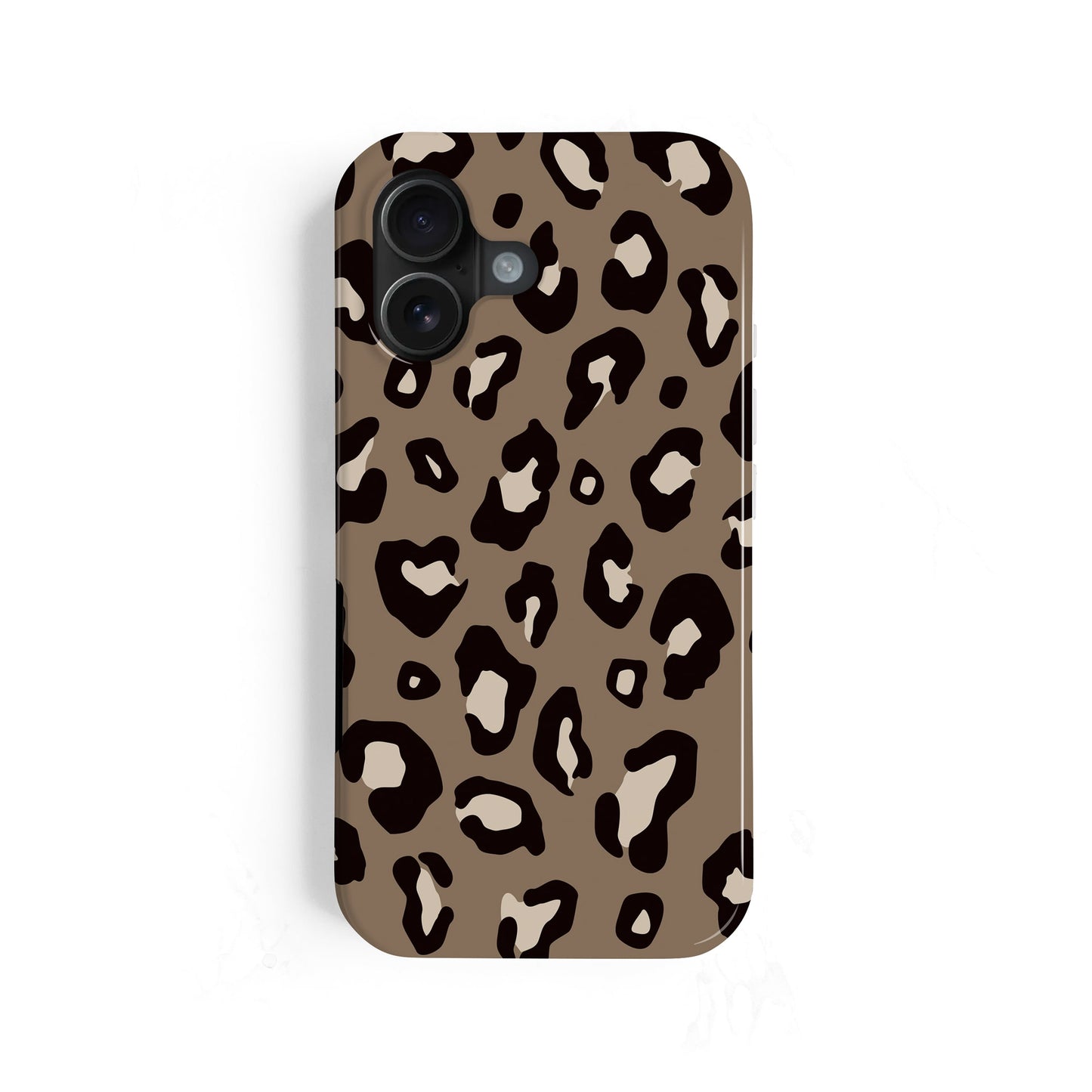 Coffee Leopard Print Case