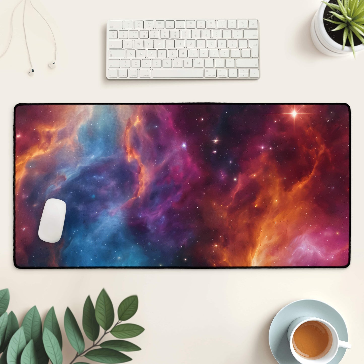 Space Art Gaming & Desk Mat Desk & Gaming Mat