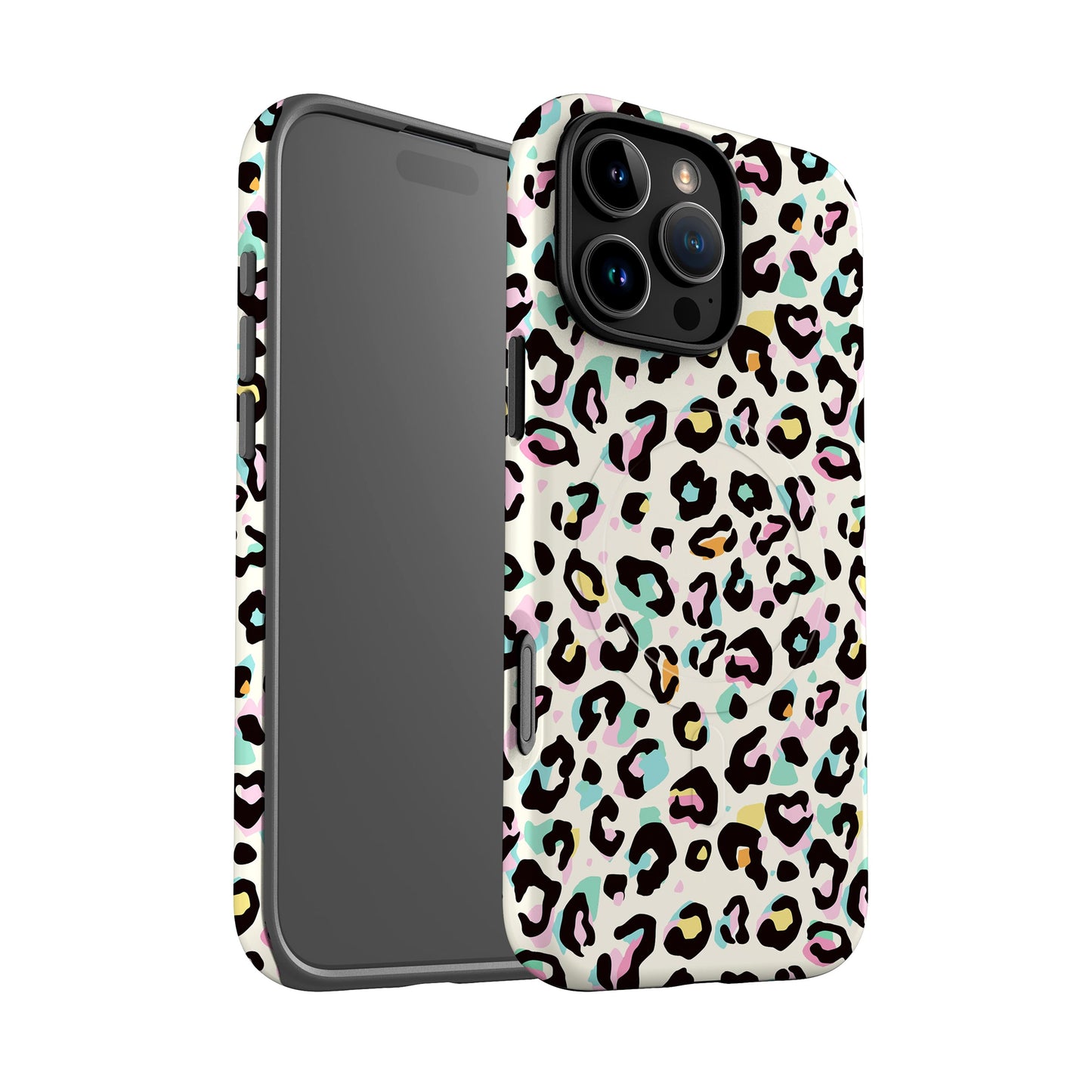 Confetti Leopard Print Magsafe Case iPhone 16 Pro Phone Case
