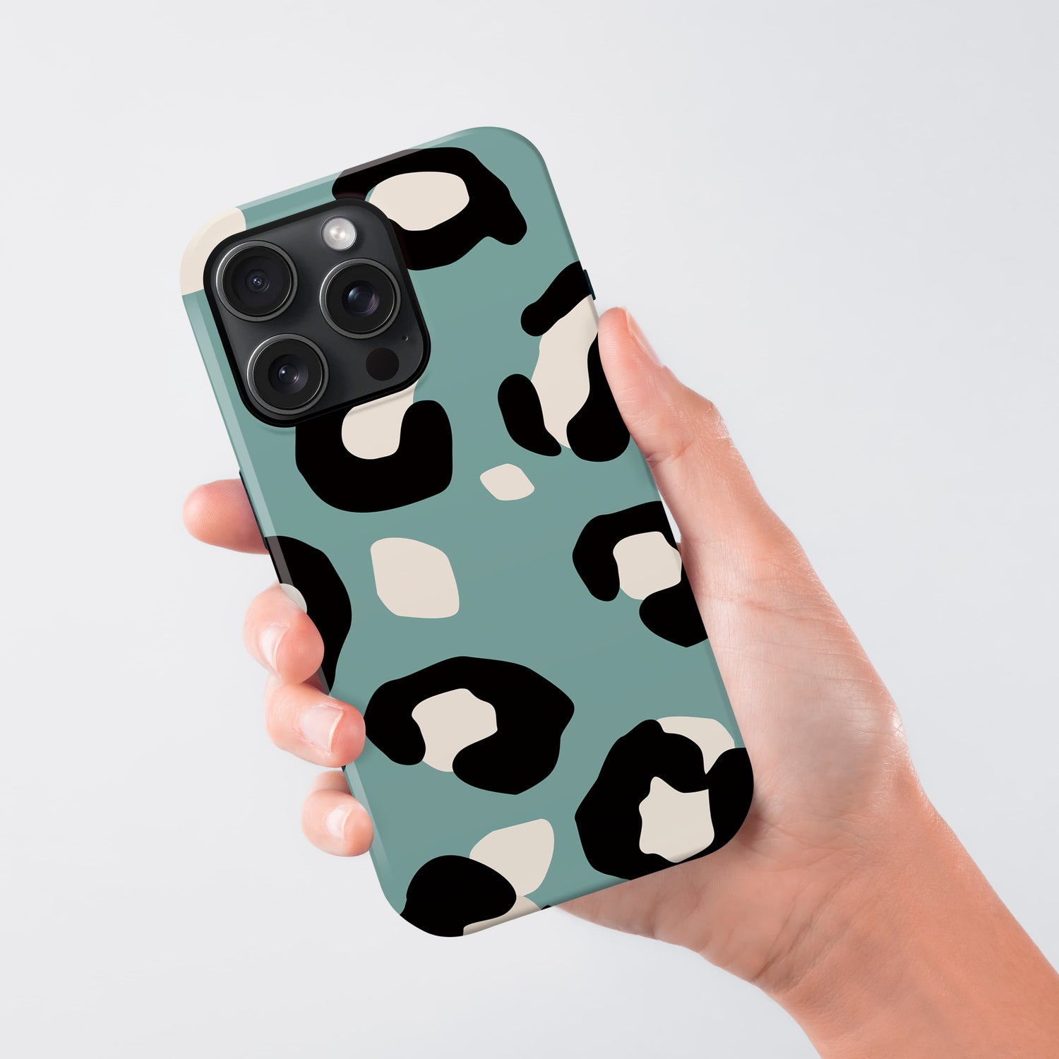 Contemporary Blue Leopard Print Case Phone Case