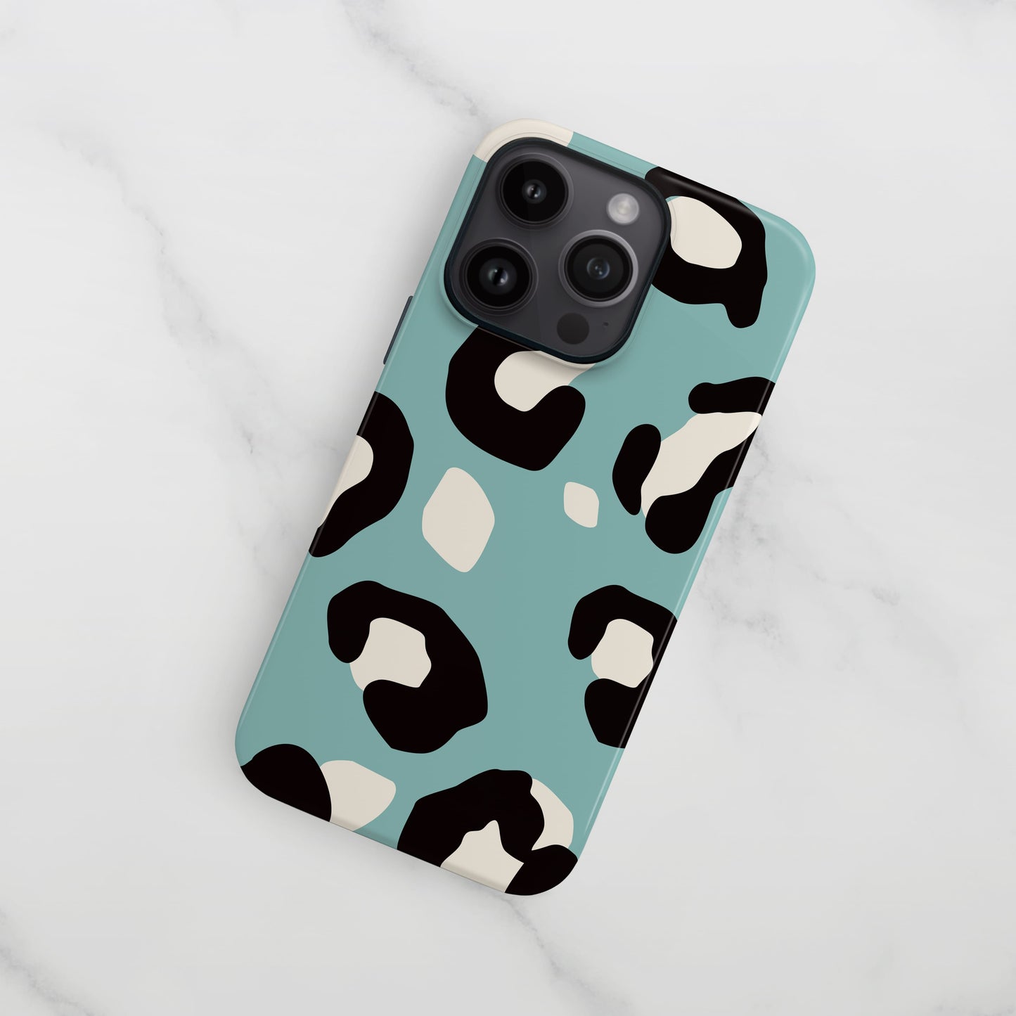 Contemporary Blue Leopard Print Case  Phone Case