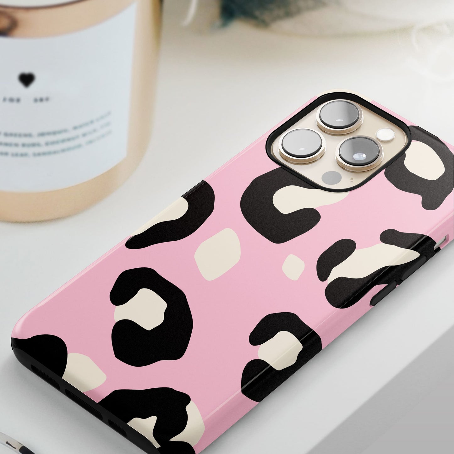 Contemporary Pink Leopard Print Case  Phone Case