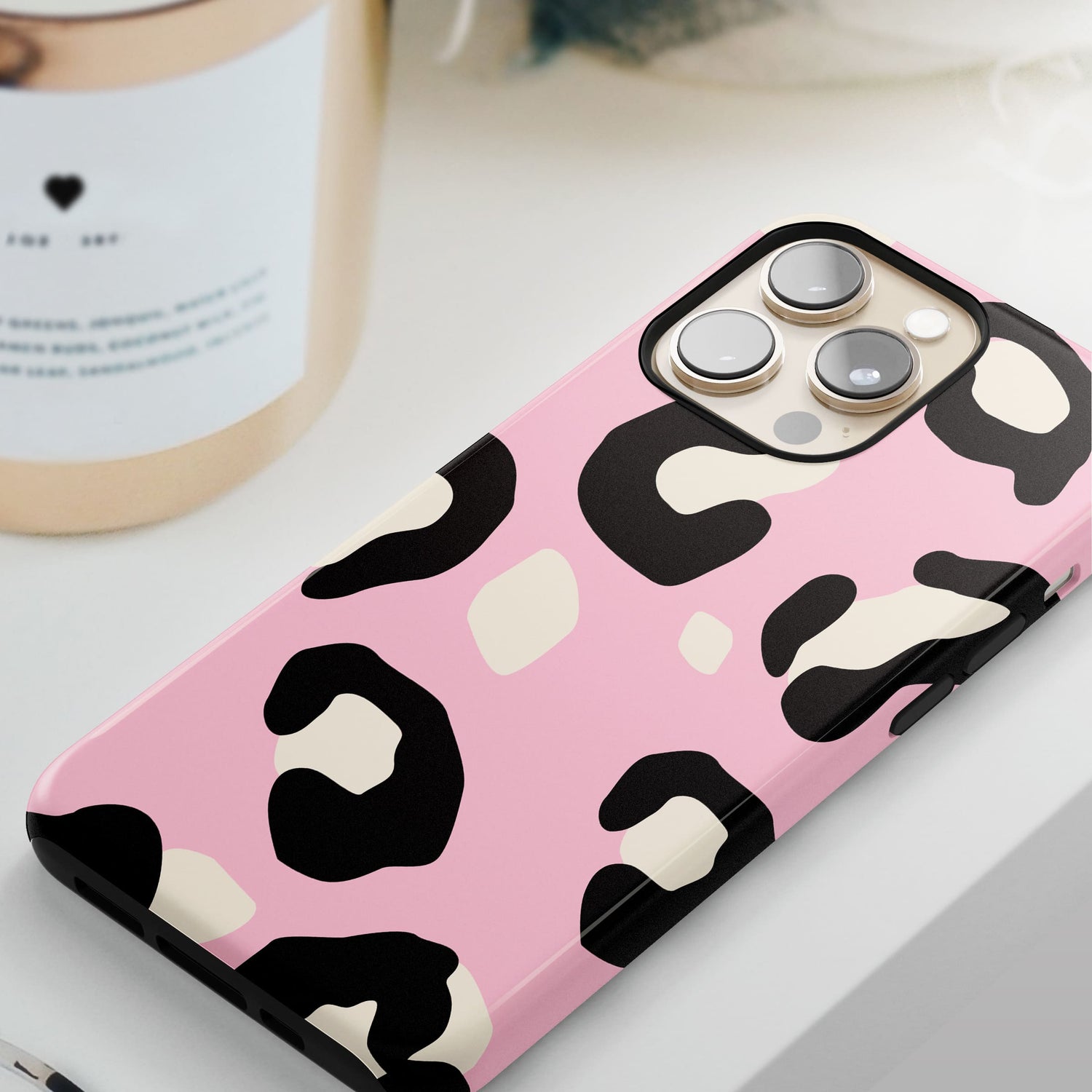 Contemporary Pink Leopard Print Case  Phone Case