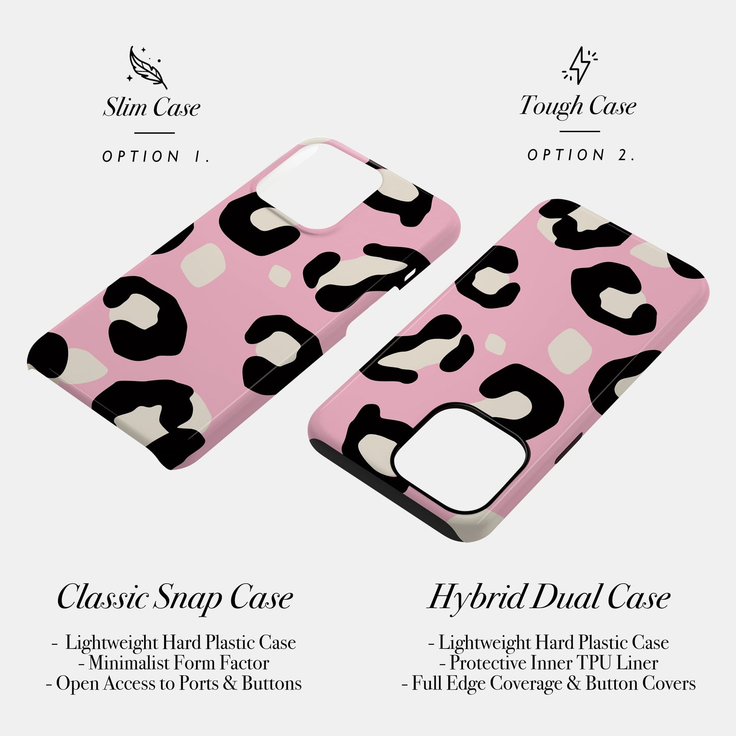 Contemporary Pink Leopard Print Case Phone Case