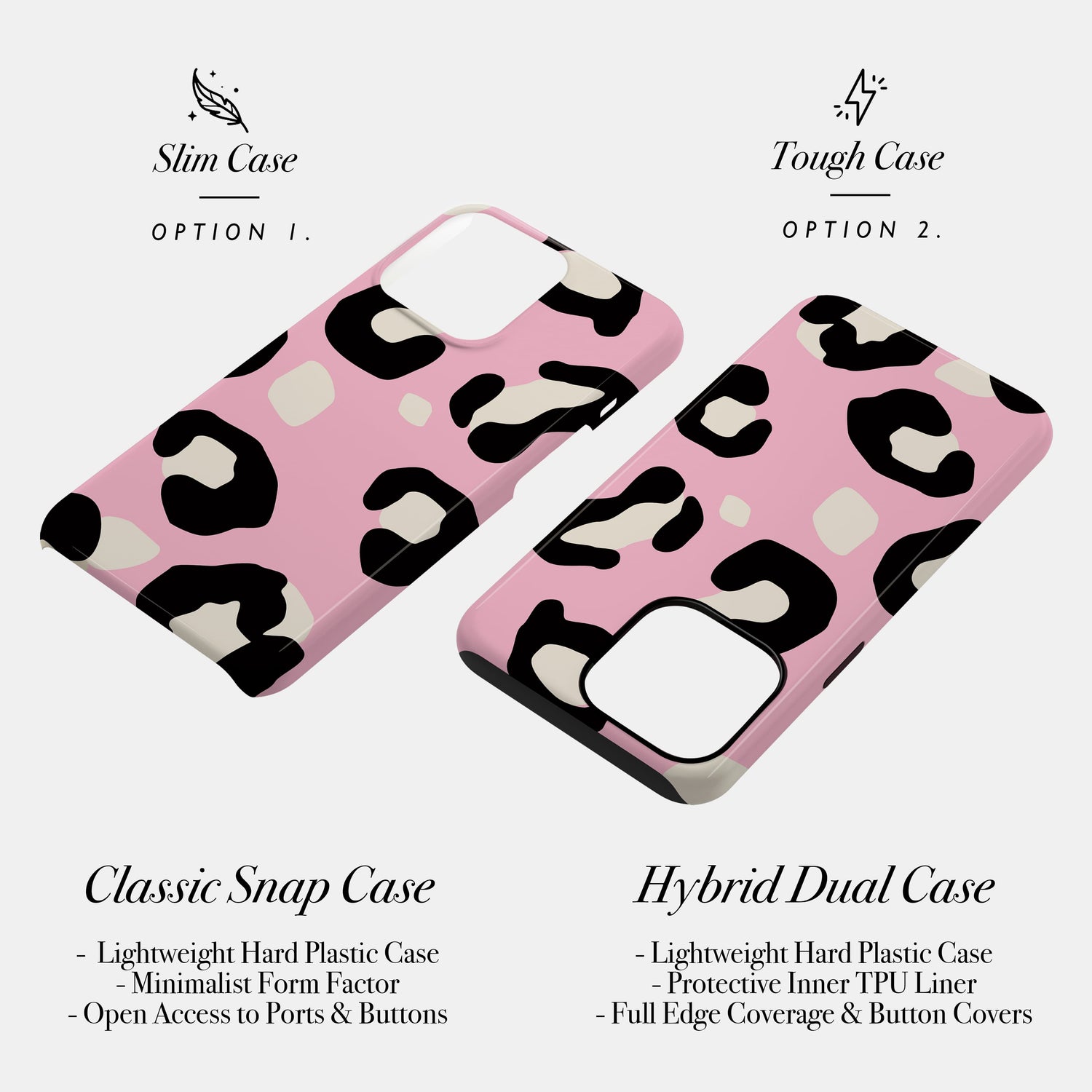 Contemporary Pink Leopard Print Case Phone Case