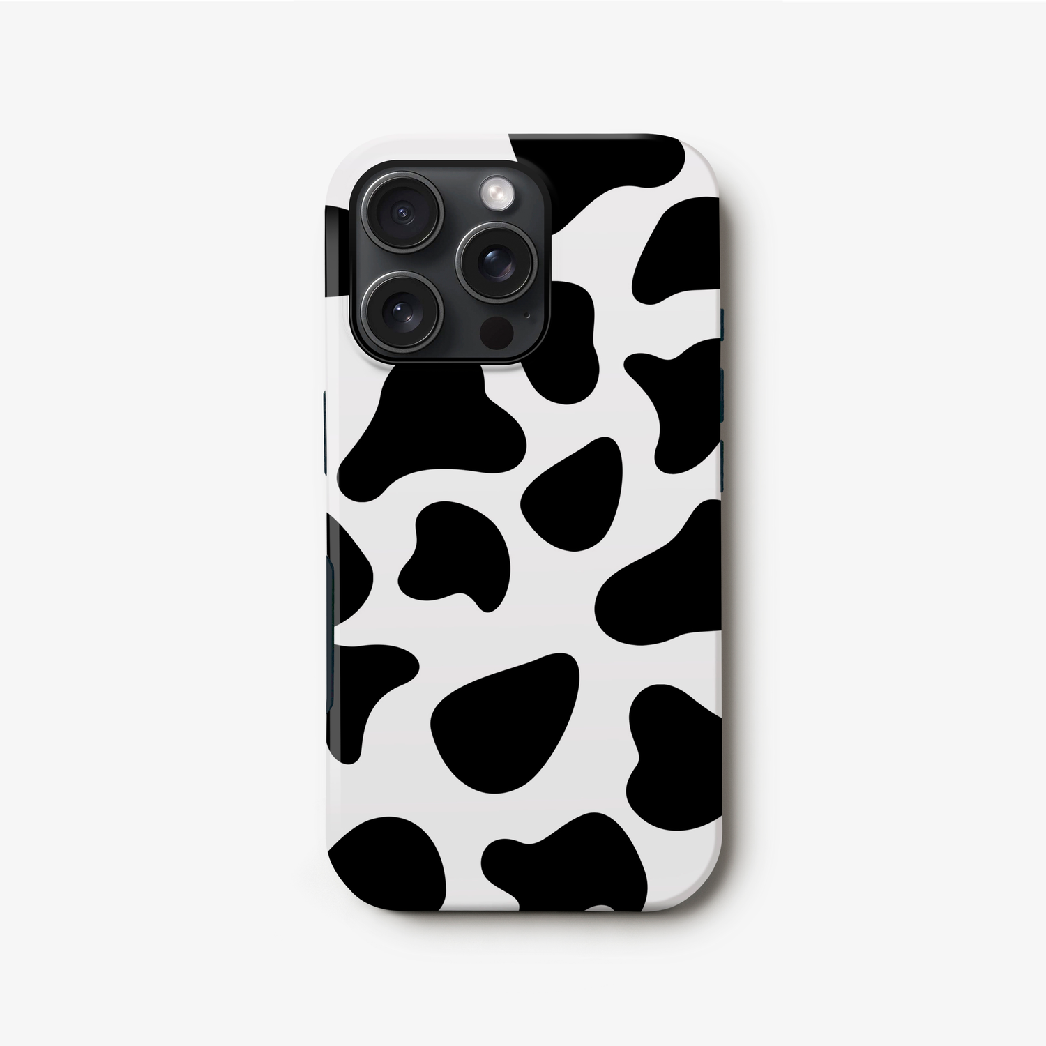 Black and White Cow Spots Case iPhone 16 Pro Phone Case