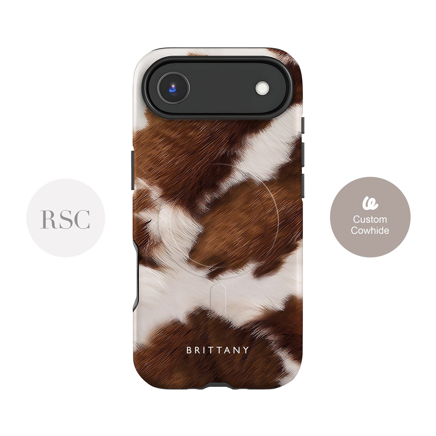 Custom Cowhide Print Magsafe Case Phone Case