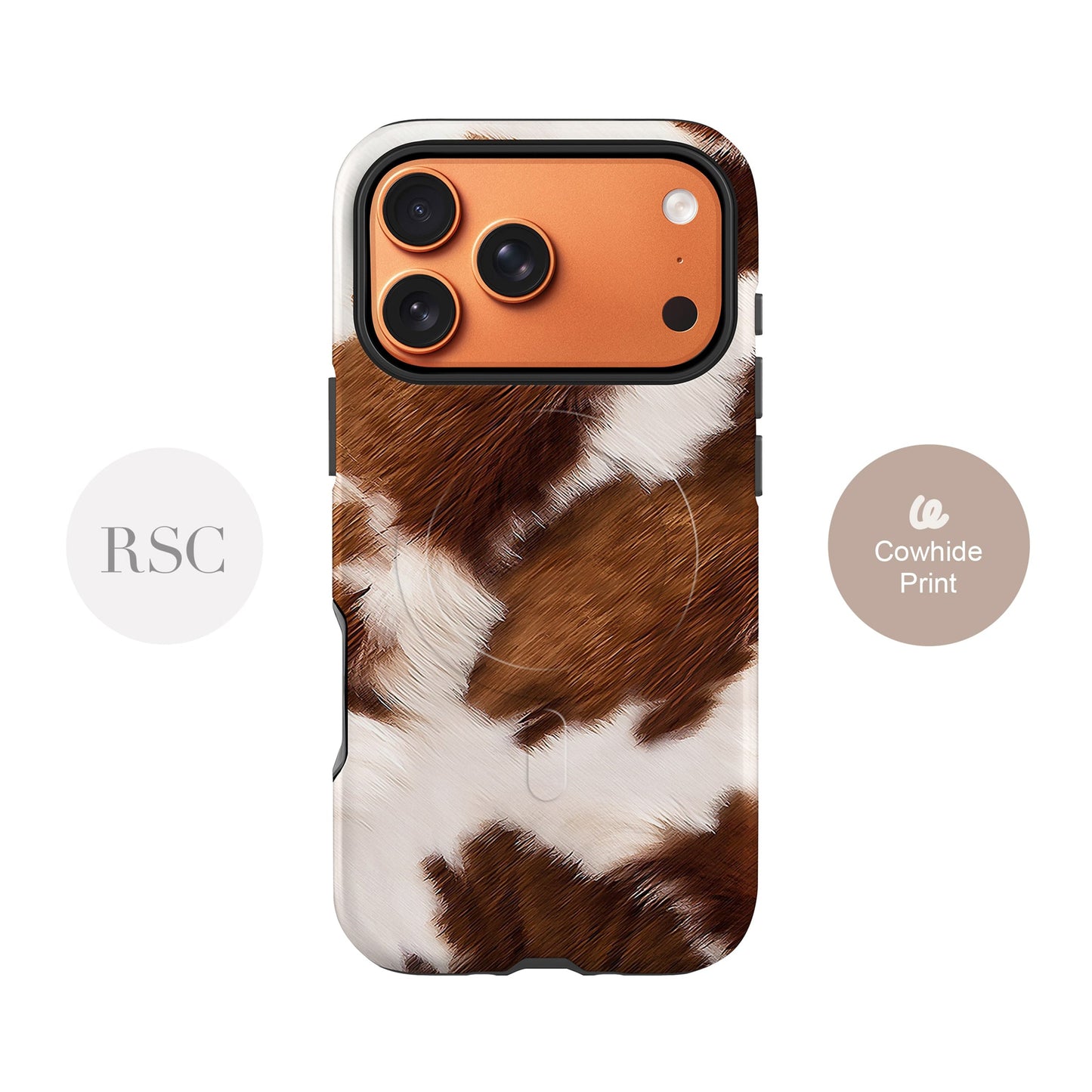Cowhide Print Magsafe iPhone Case