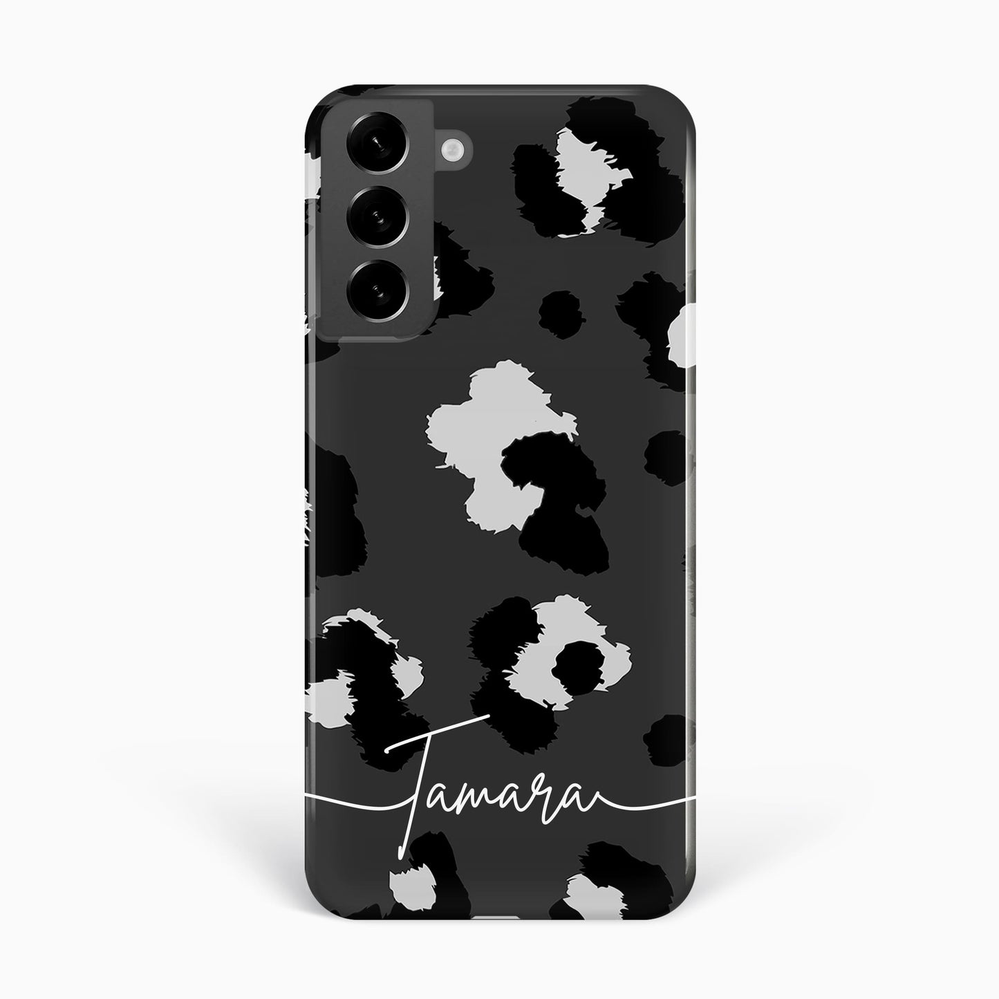 Grey Leopard Print Custom Case Phone Case