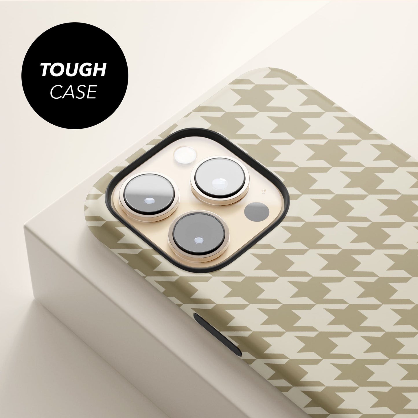 Custom Brown Houndstooth Pattern Case Phone Case