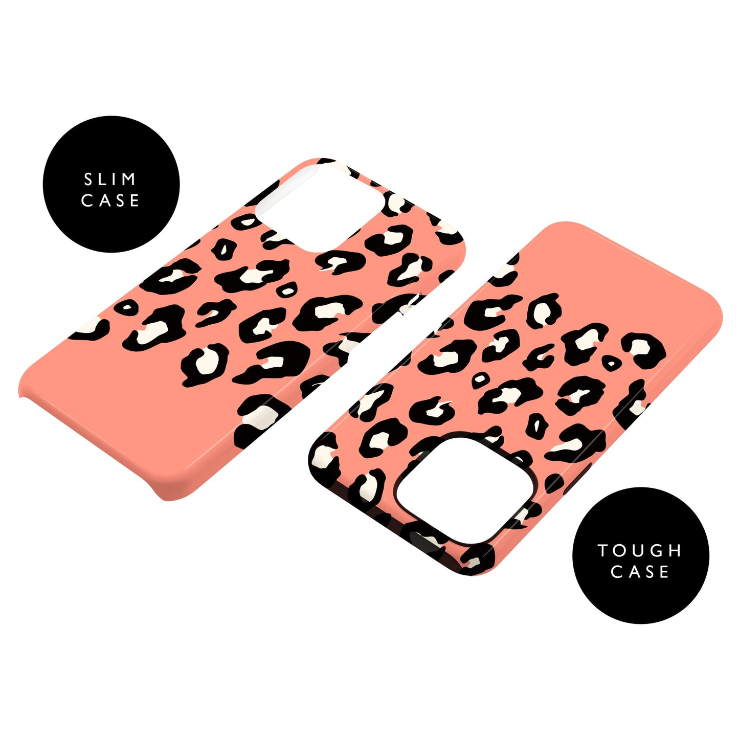 Orange Coral Custom Leopard Print Case Phone Case