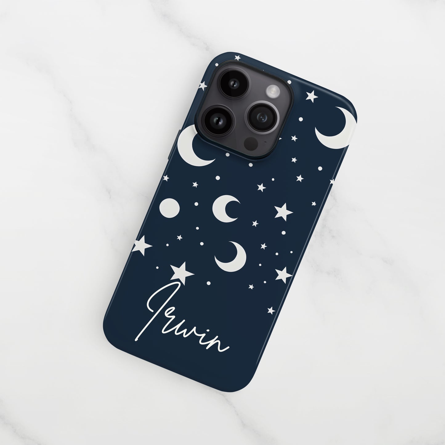 Personalised Moons & Stars Print Case Phone Case