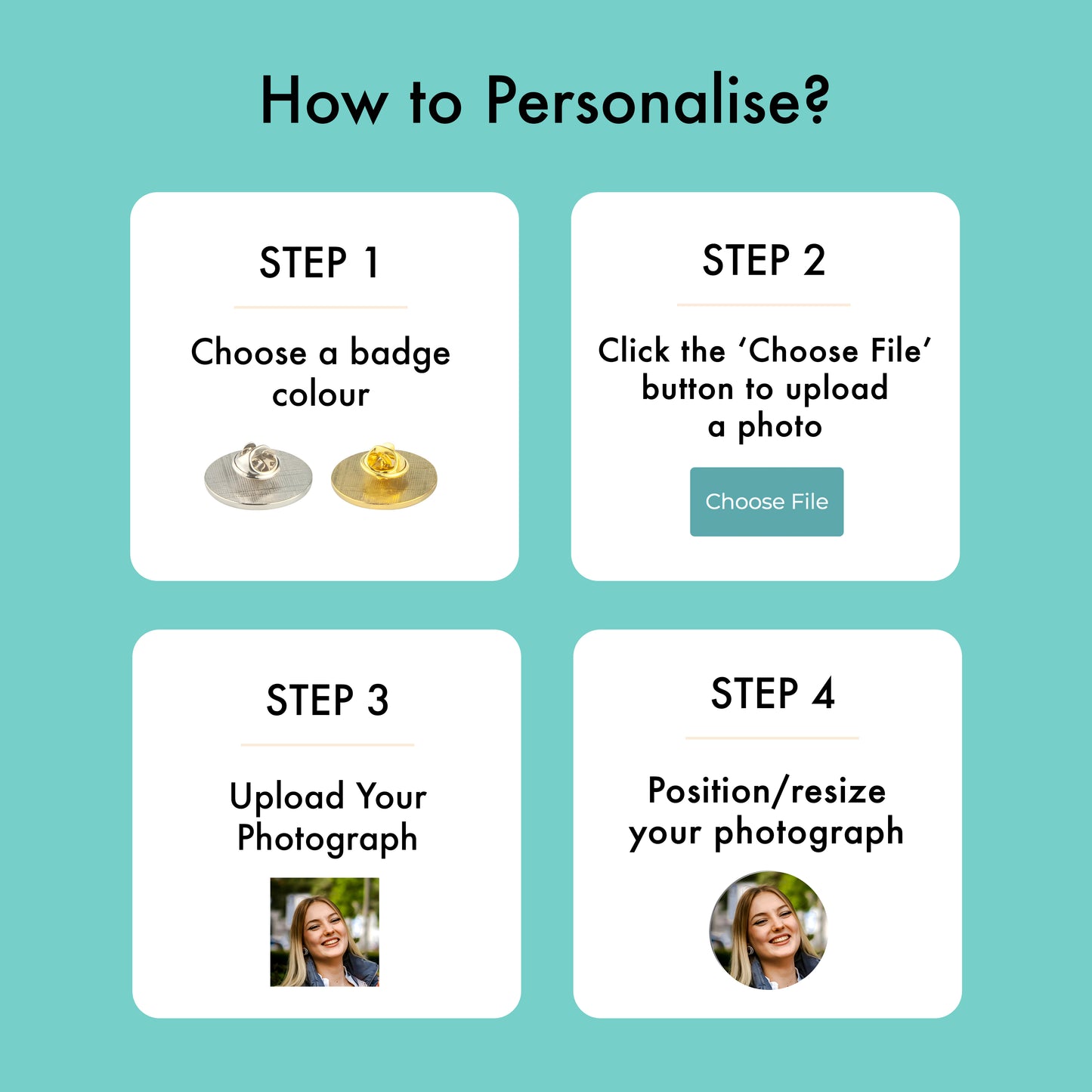 Custom Photo Pin Badge Pin Badge