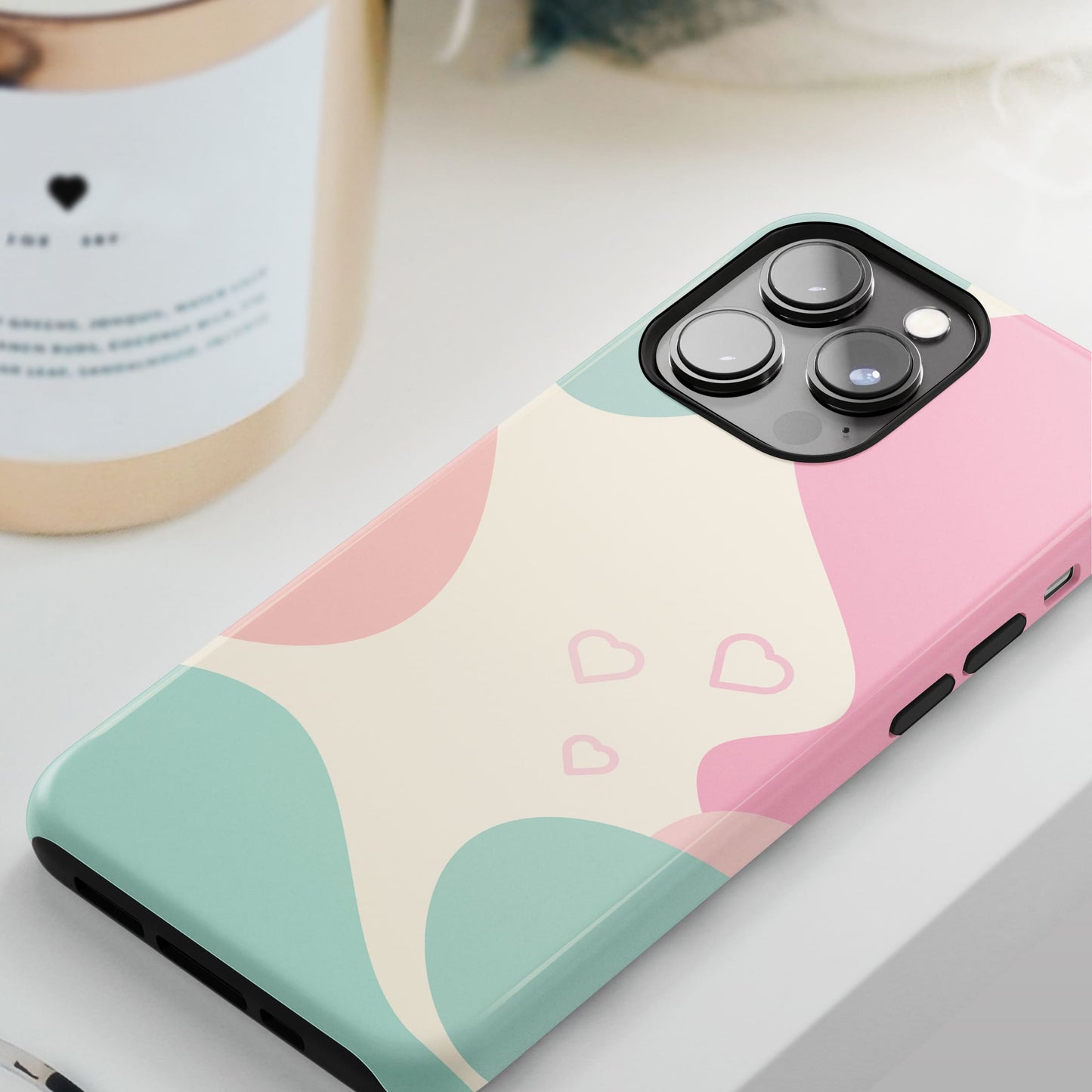 Personalised Abstract Pink and Blue Pattern Case Phone Case