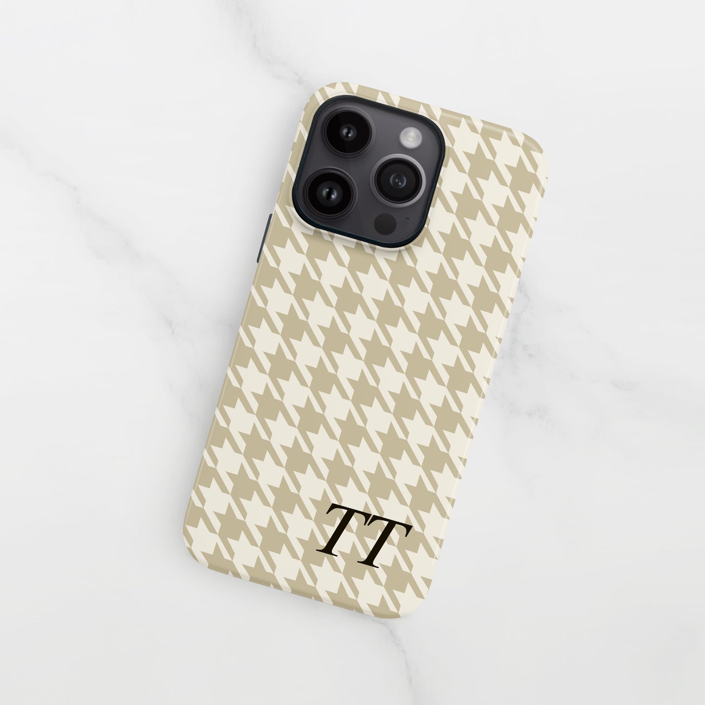 Custom Brown Houndstooth Pattern Case Phone Case