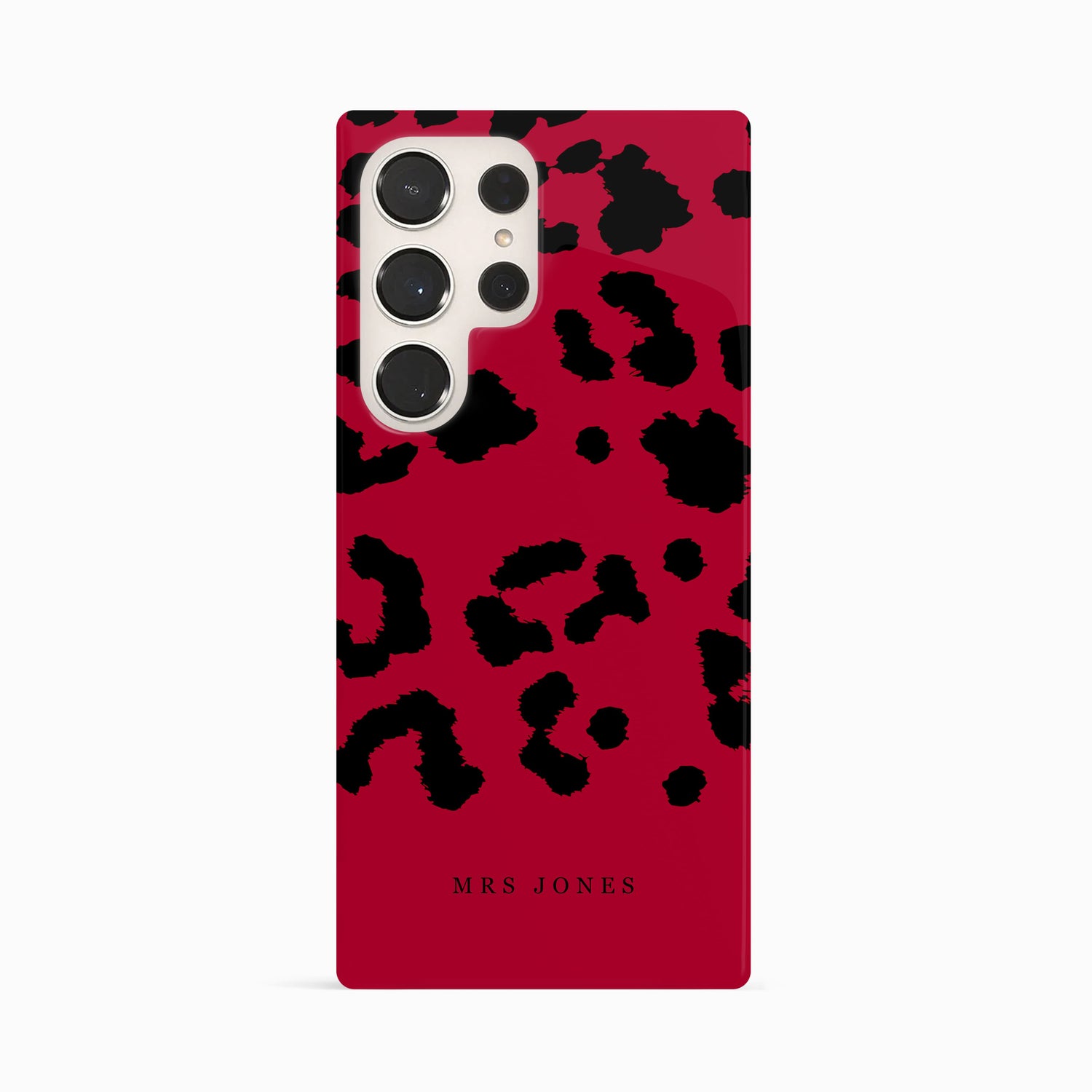 Custom Red Leopard Print Case Phone Case