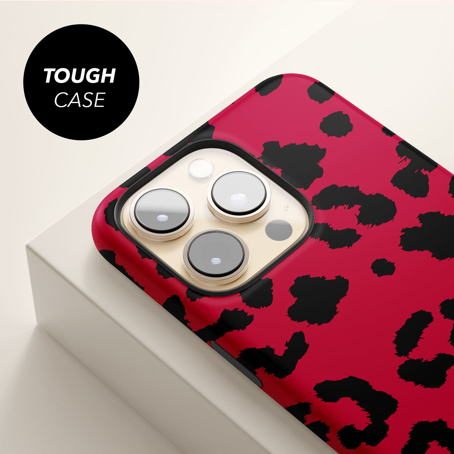 Custom Red Leopard Print Case Phone Case