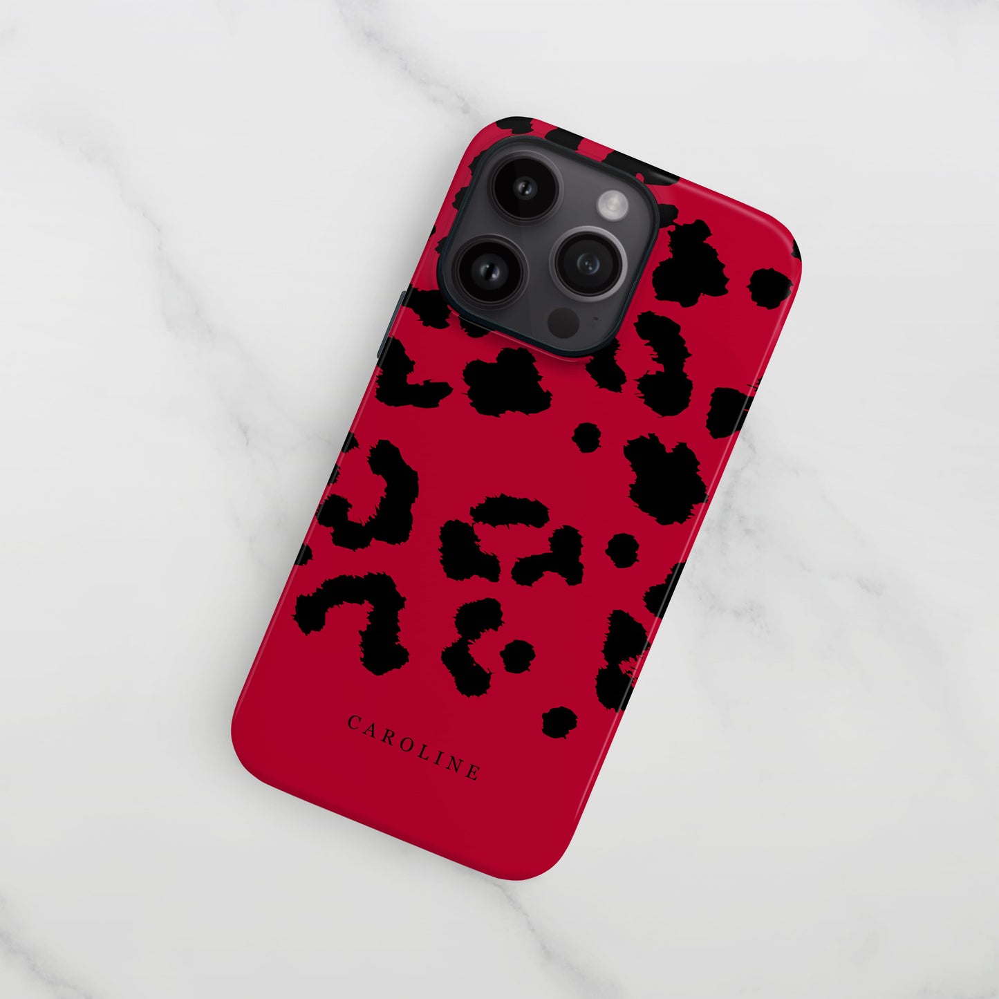Custom Red Leopard Print Case Phone Case