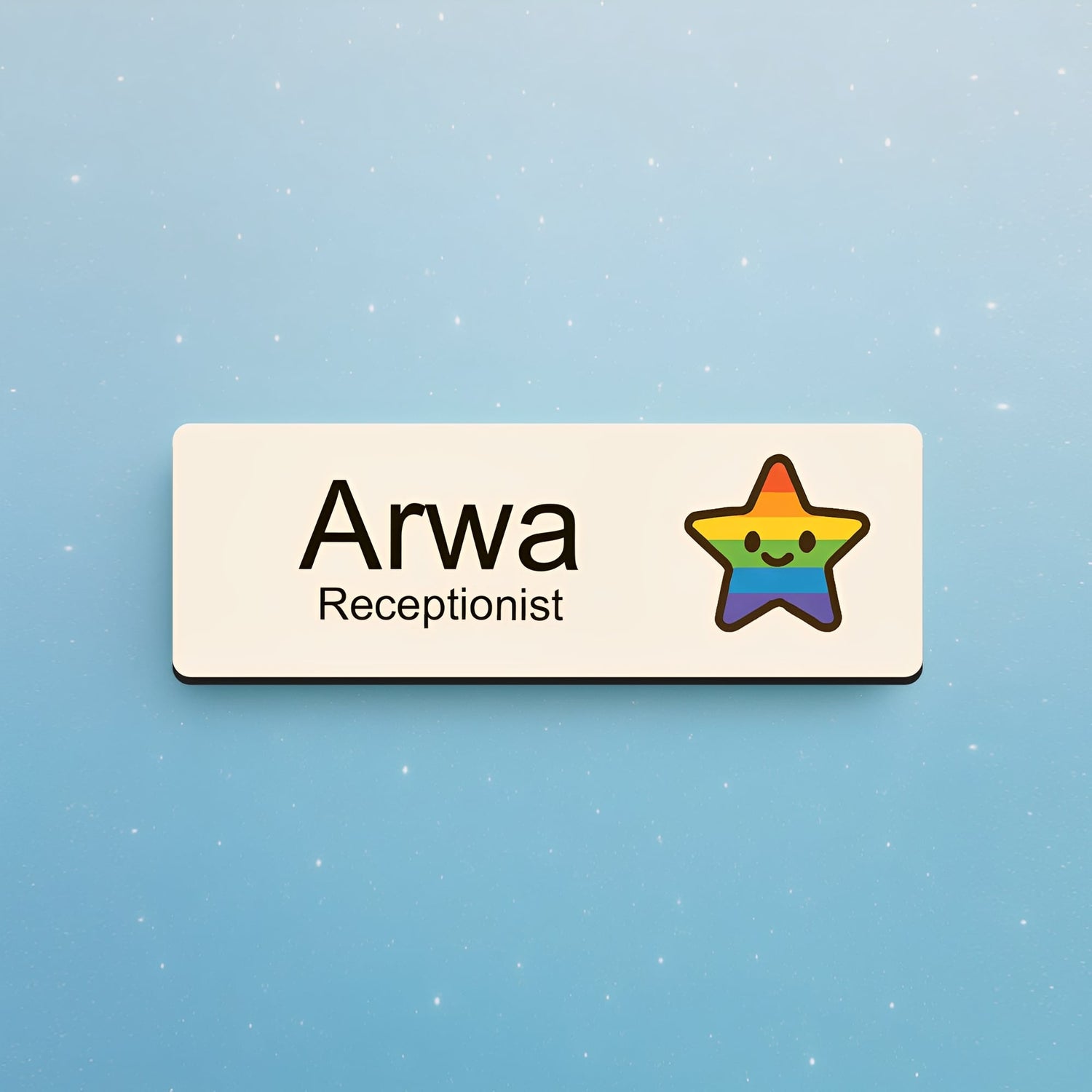 Custom Rainbow Name Badge Name Badge