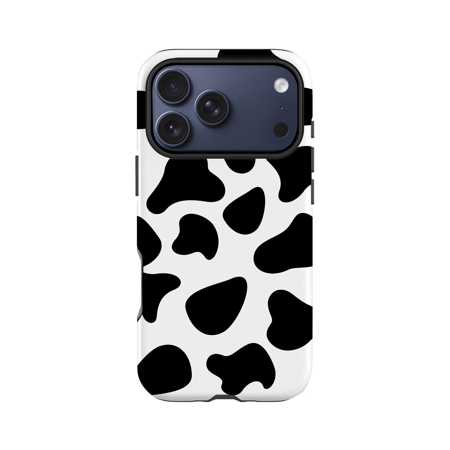 Black and White Cow Spots Case iPhone 17 Pro Phone Case