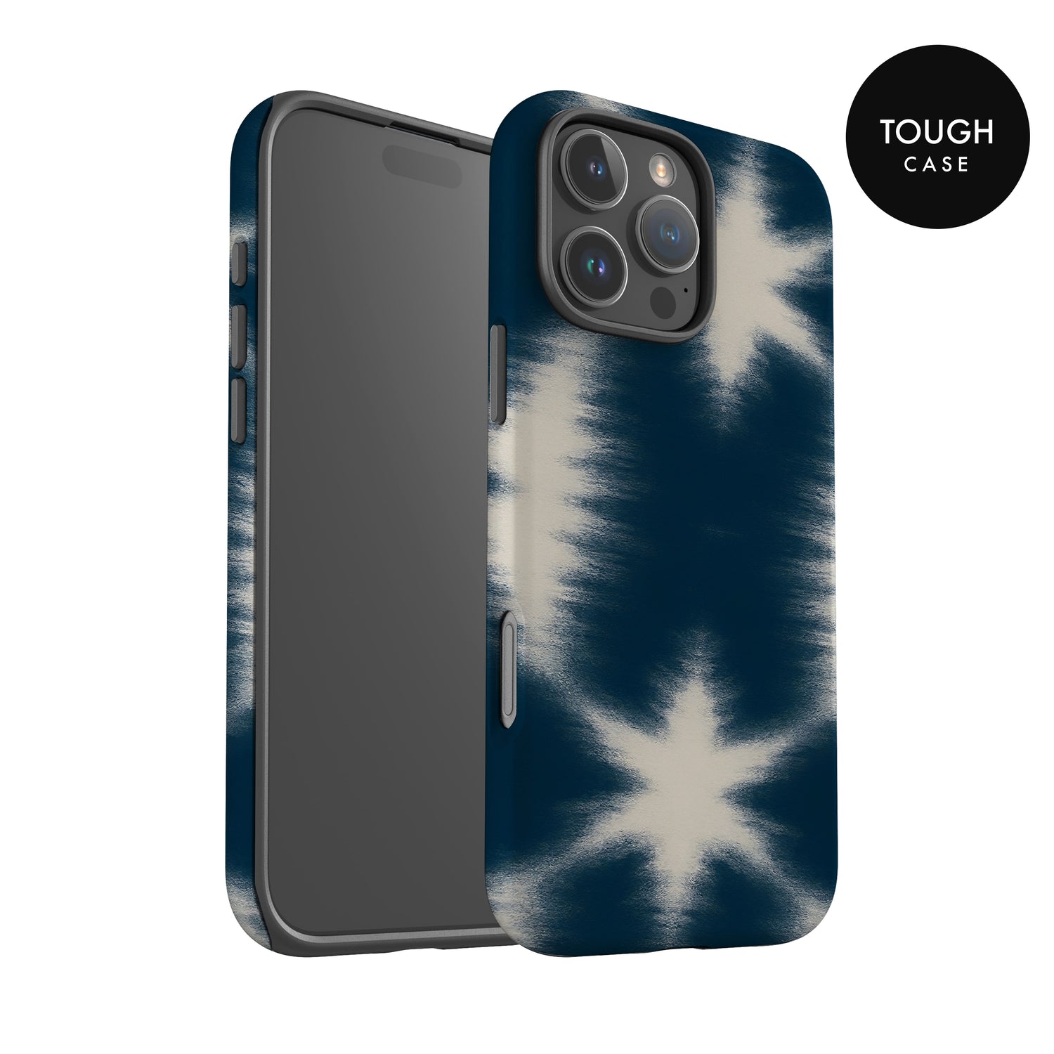 Navy Blue Tie Dye Print Phone Case Phone Case