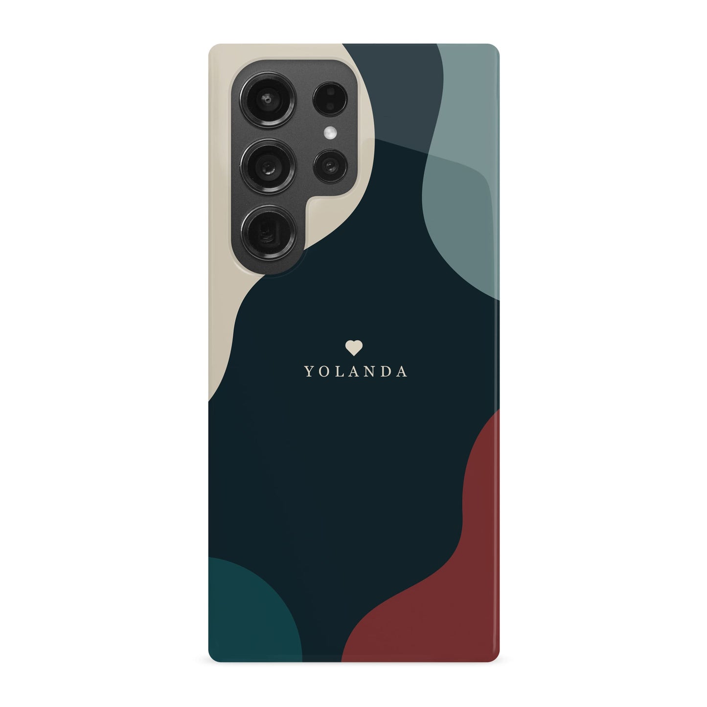 Dark Colour Block Pattern Personalised Case Phone Case