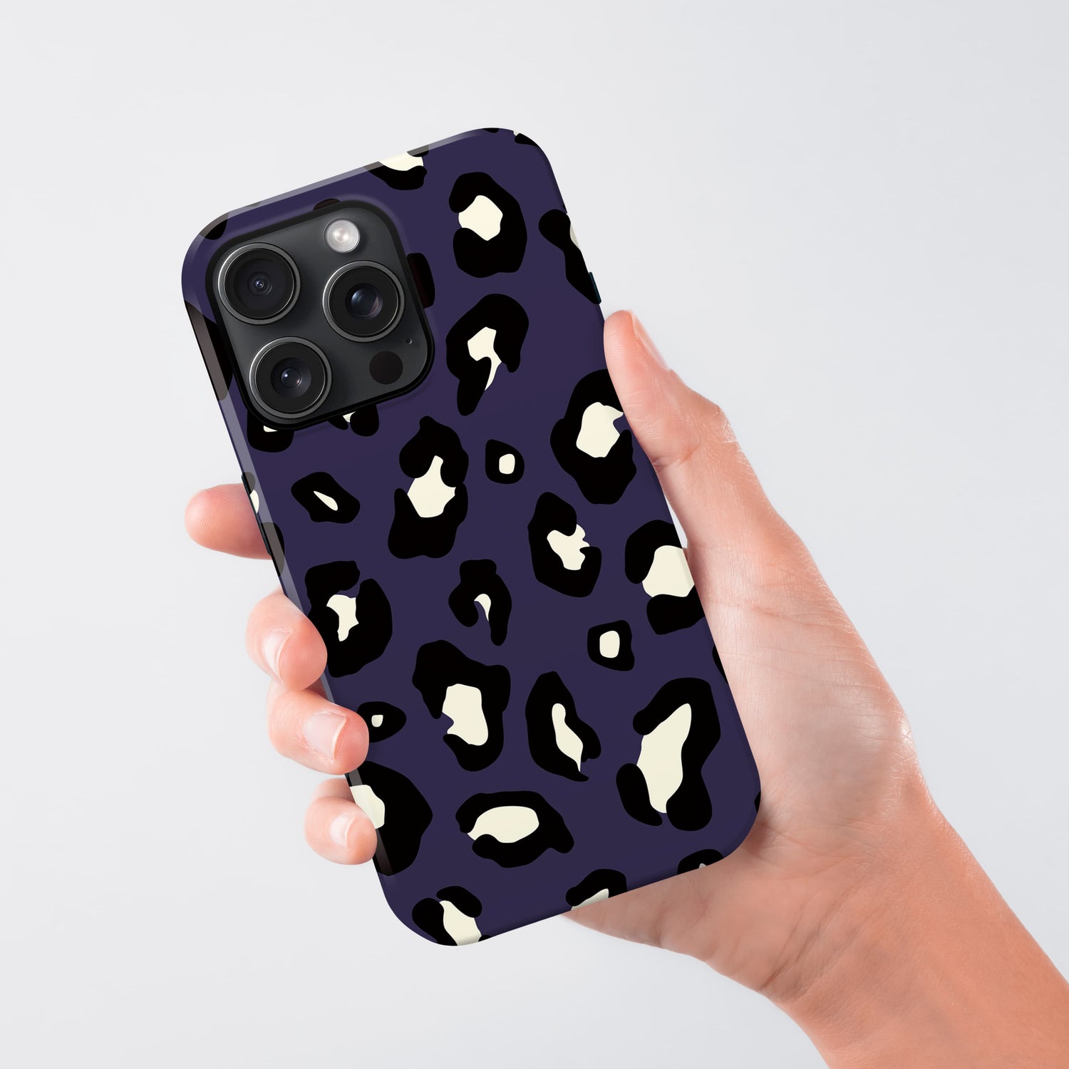 Dark Purple Leopard Print Spots Pattern Phone Case Phone Case