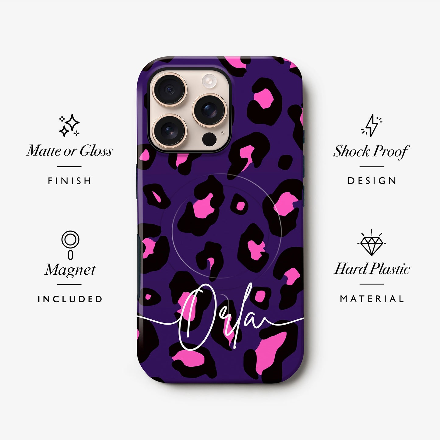 Dark Purple Pink Custom Magsafe Case
