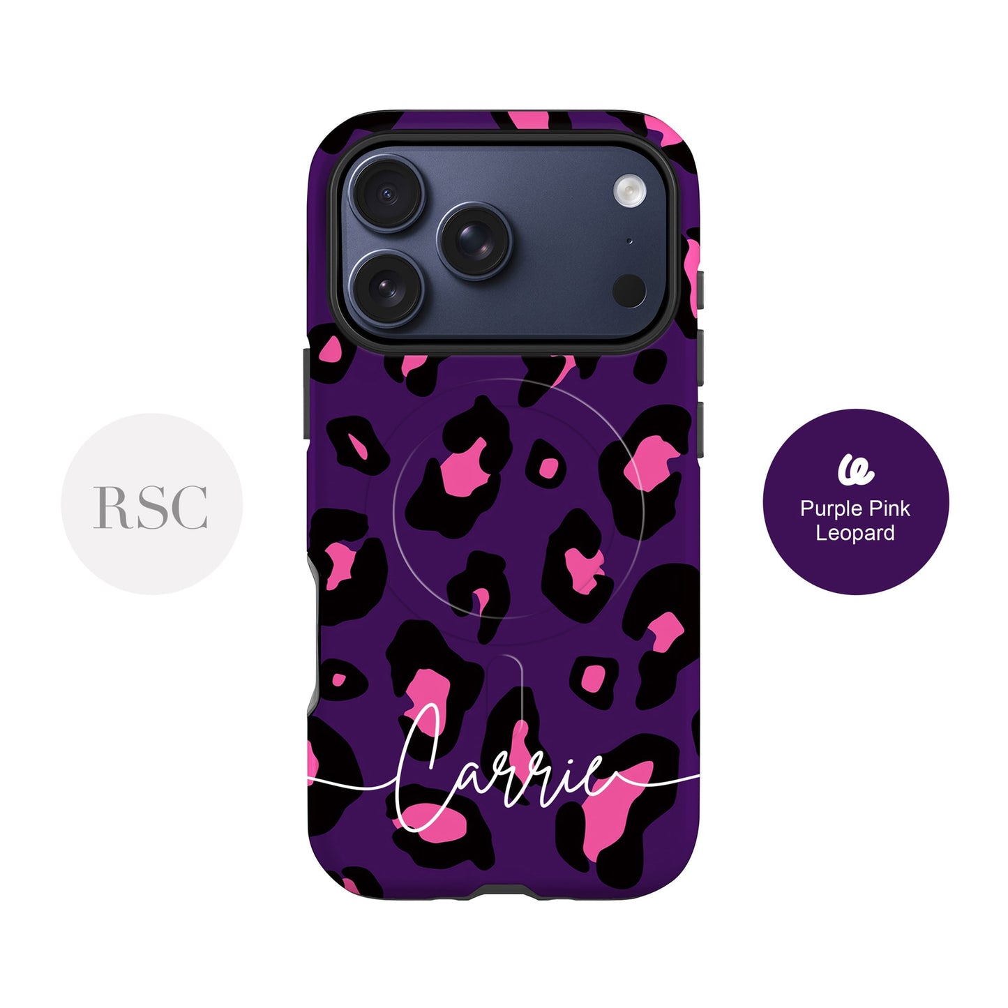 Dark Purple Pink Custom Magsafe Case